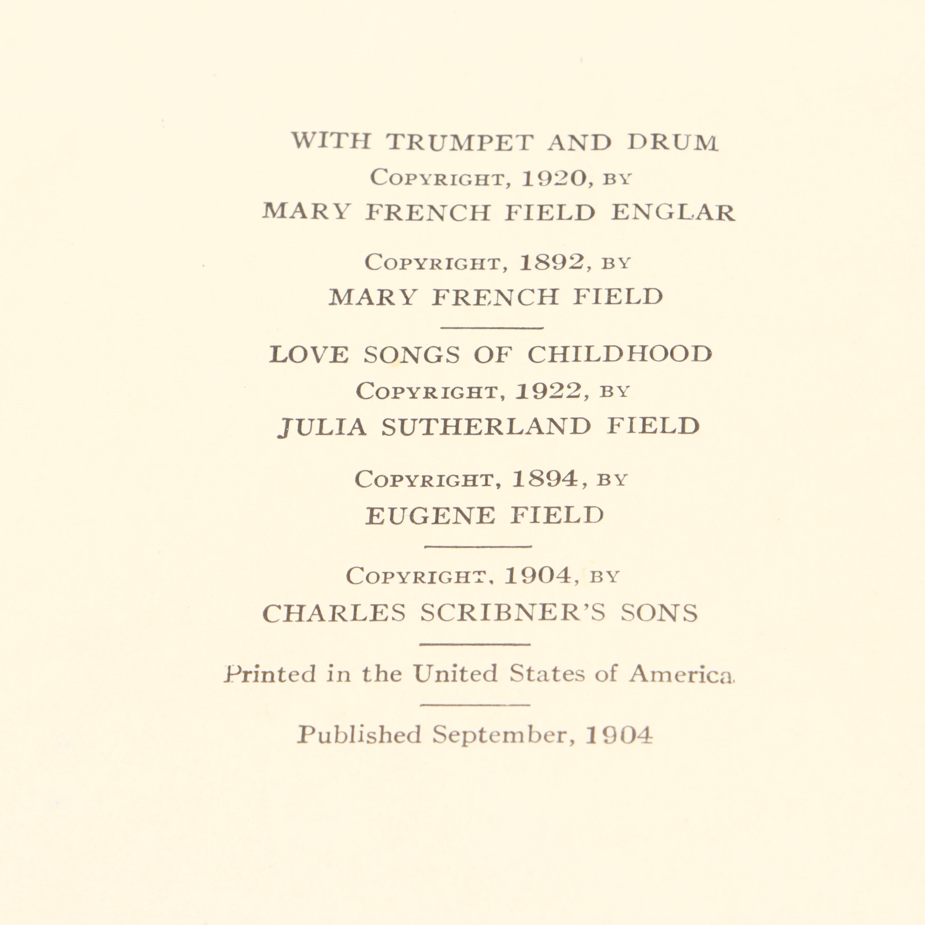 Maxfield Parrish Illustrated First Edition "Poems of Childhood" by Eugene Field