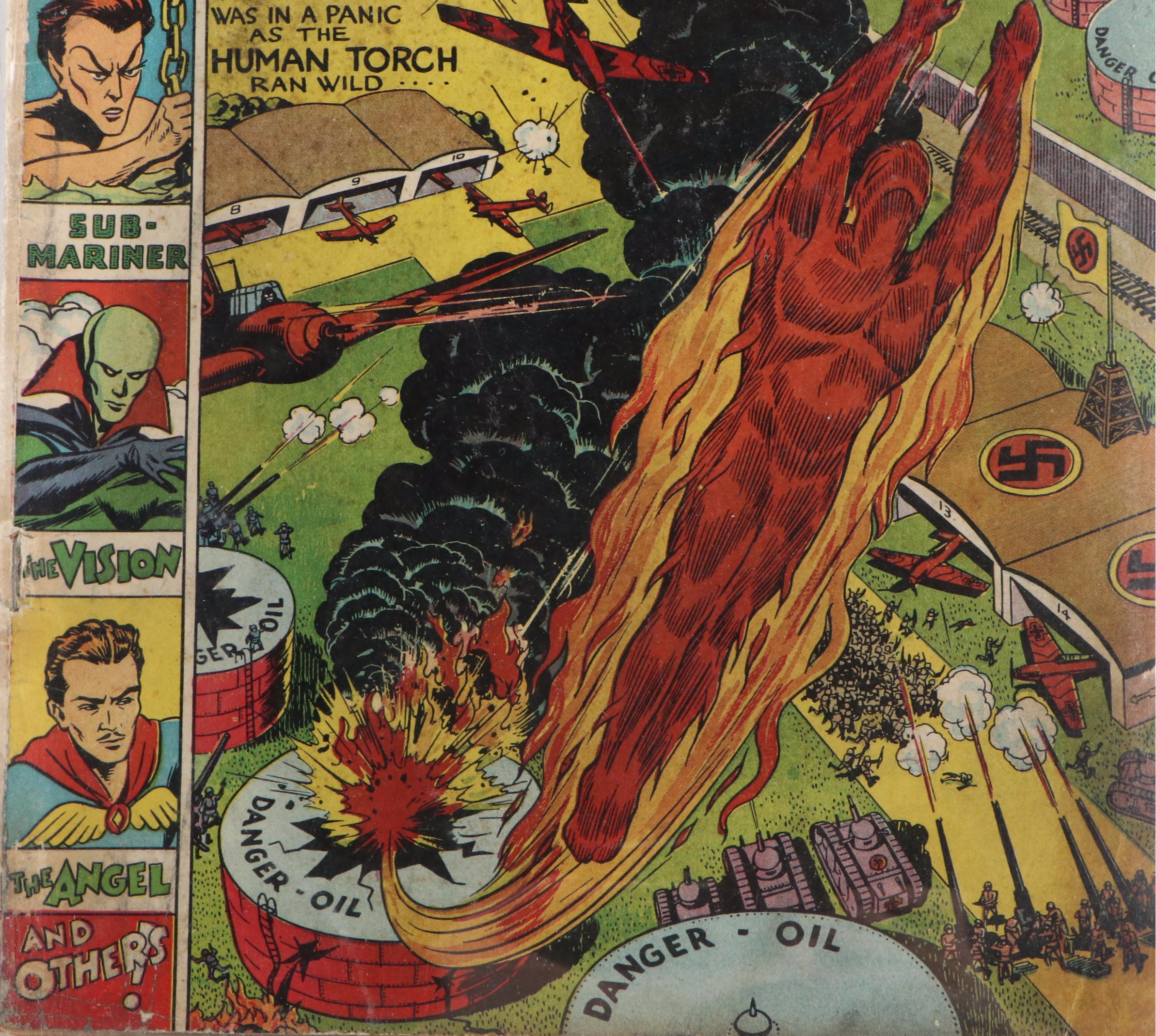 "Marvel Mystery Comics" Issue #16 Golden Age Timely Comic Book, 1941