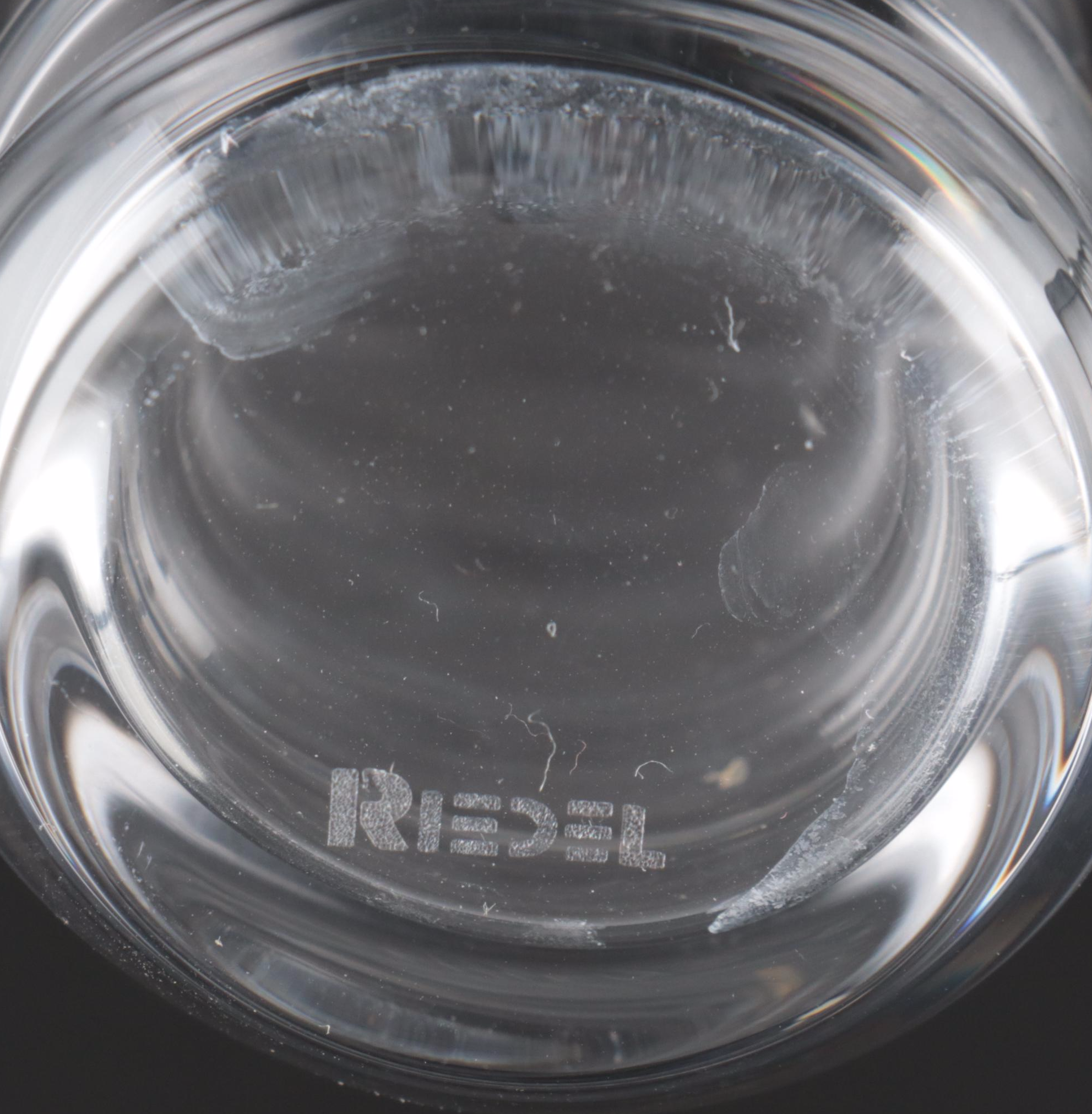 Artland "Prescott Blue" and Riedel "O" Martini Glasses