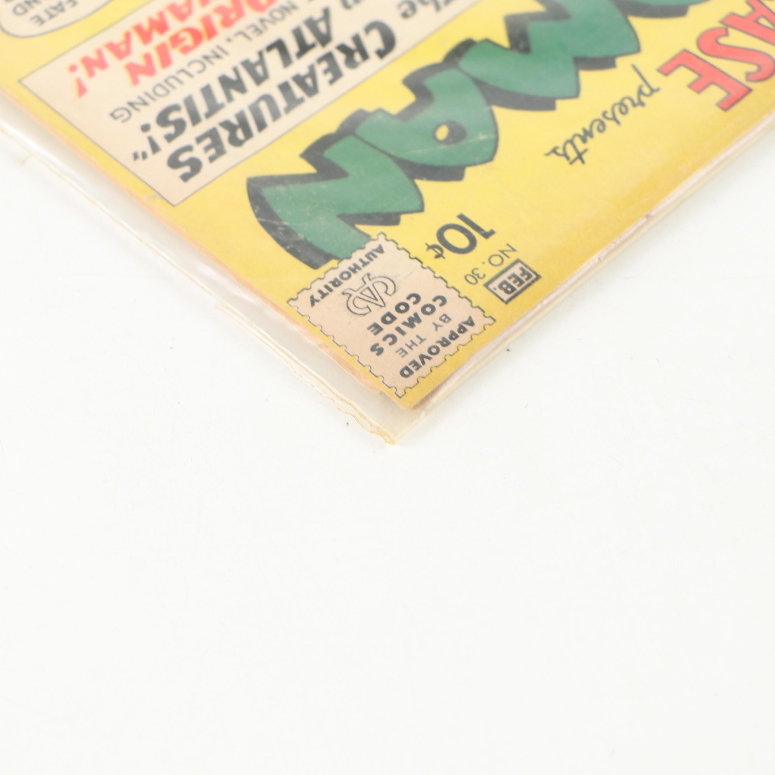 "Showcase" Issue #30 Aquaman Silver Age DC Comic Book, 1961