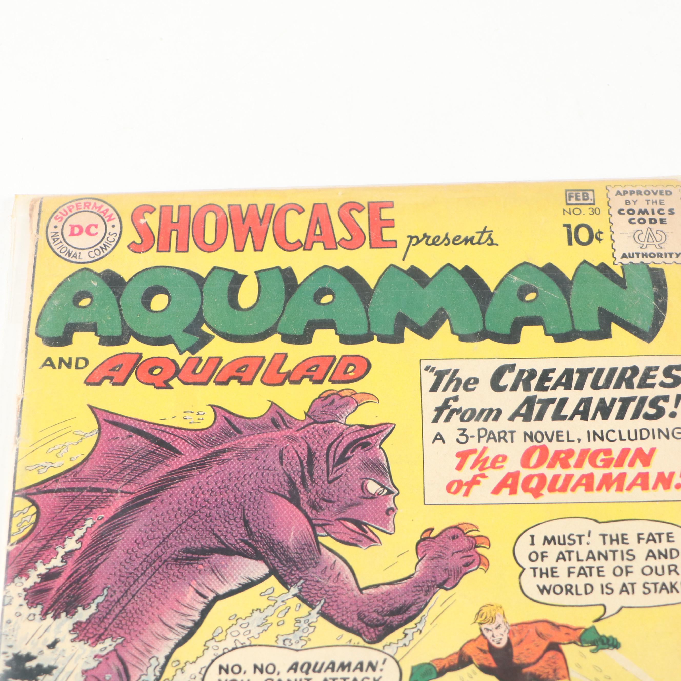"Showcase" Issue #30 Aquaman Silver Age DC Comic Book, 1961