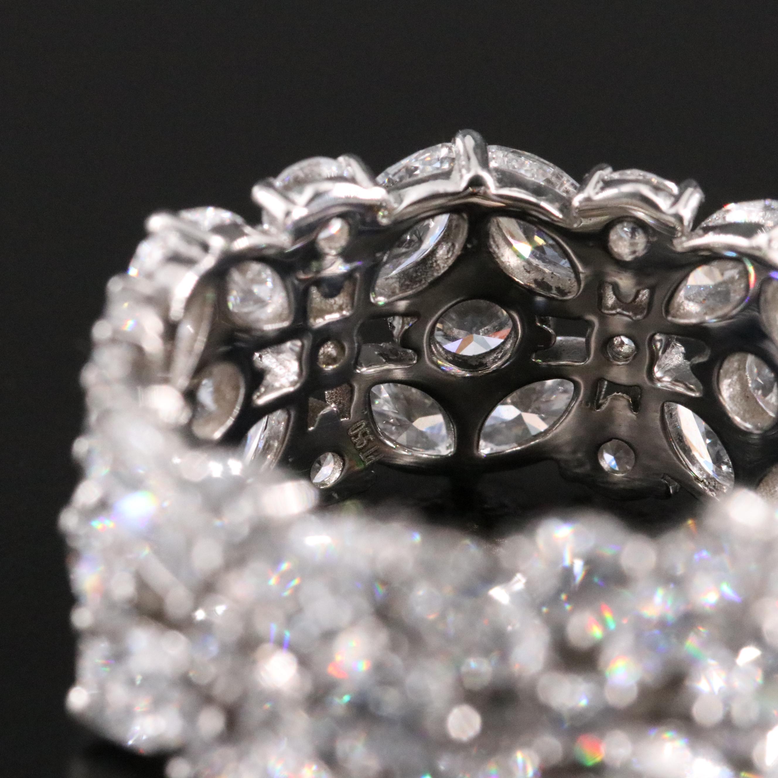 Platinum 5.96 CTW Lab Grown Diamond Eternity Band