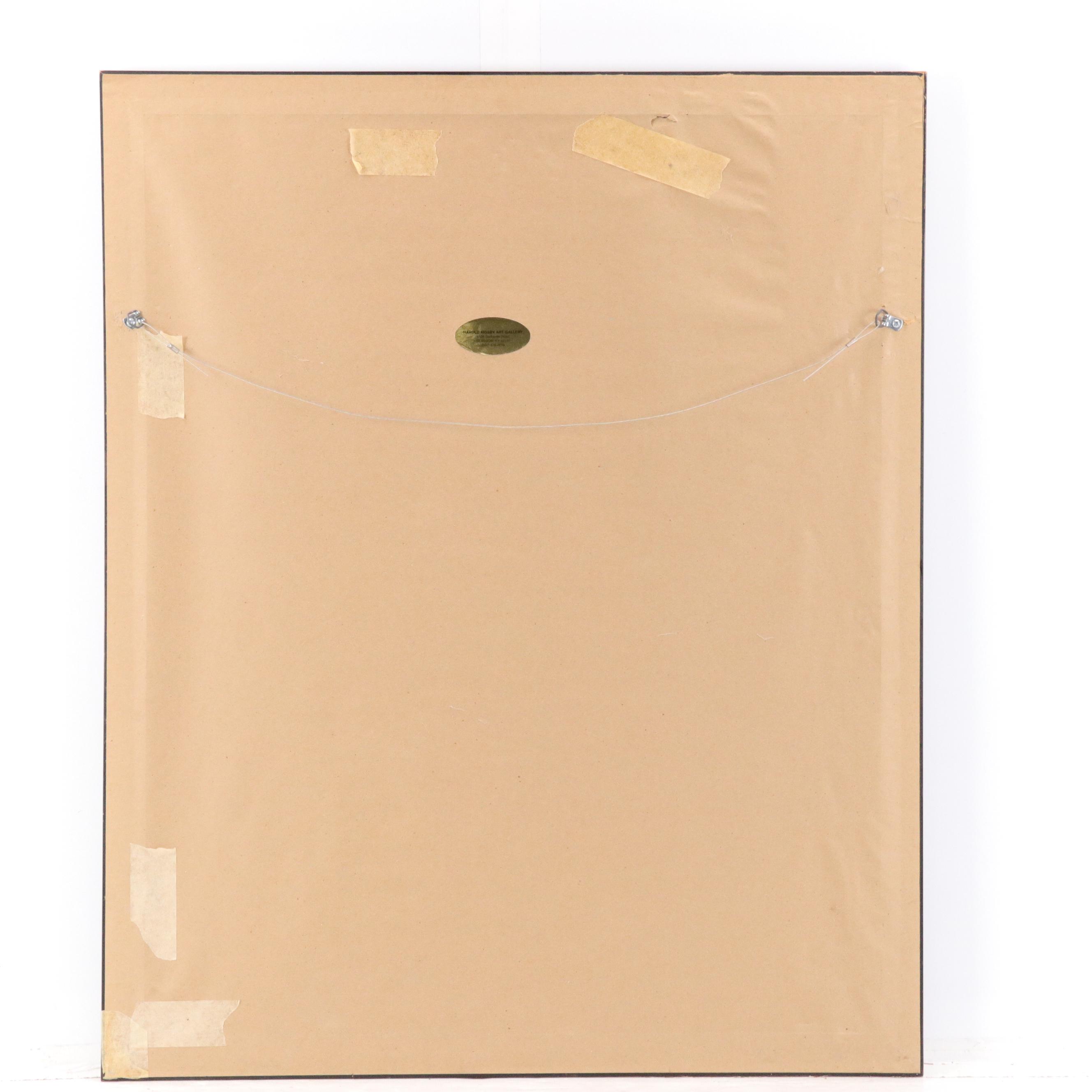 Harold Rigsby Offset Lithograph of White Bengal Tiger