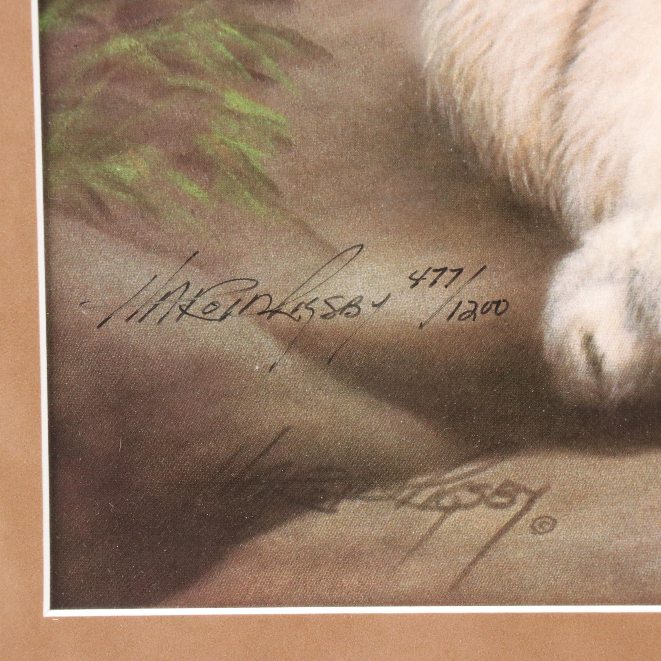 Harold Rigsby Offset Lithograph "Siblings"