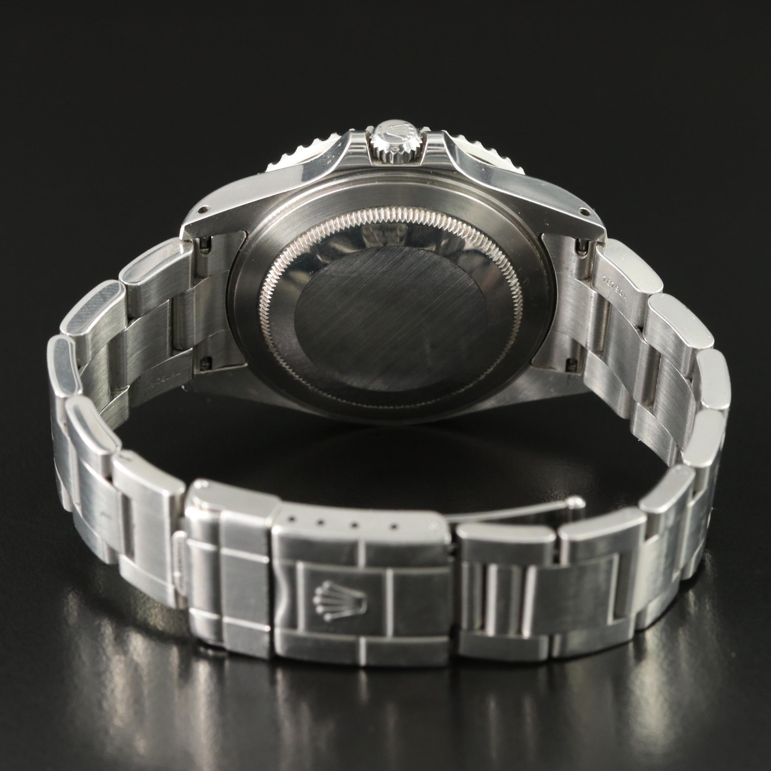 1987-1988 Rolex GMT Master II Pepsi Stainless Steel Oyster Watch