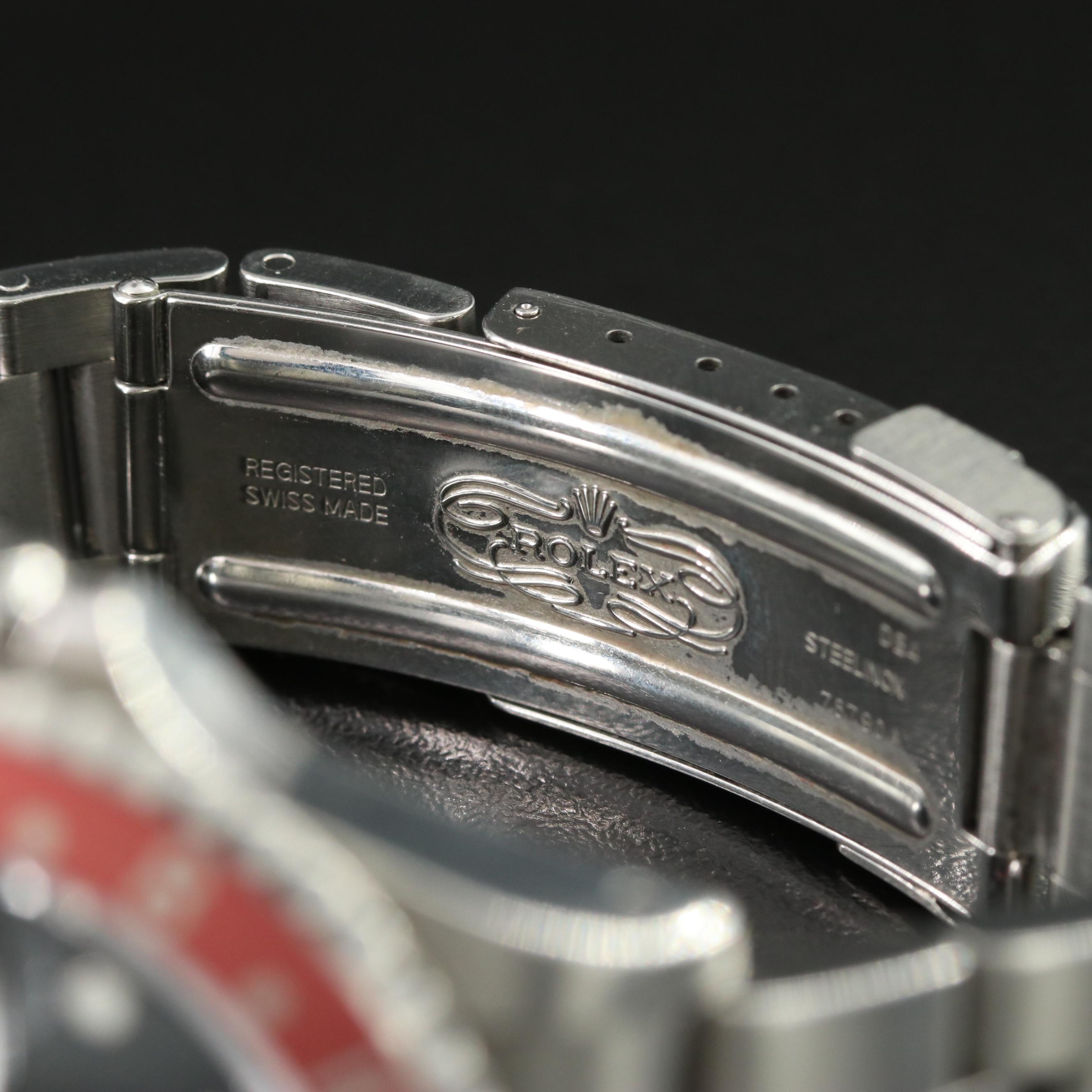 1987-1988 Rolex GMT Master II Pepsi Stainless Steel Oyster Watch