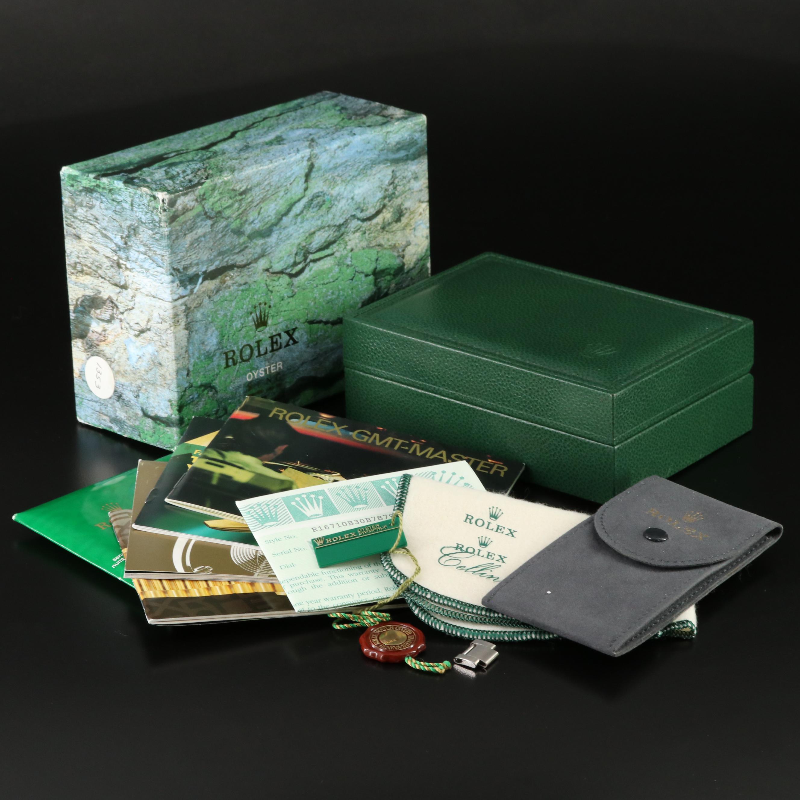 1987-1988 Rolex GMT Master II Pepsi Stainless Steel Oyster Watch