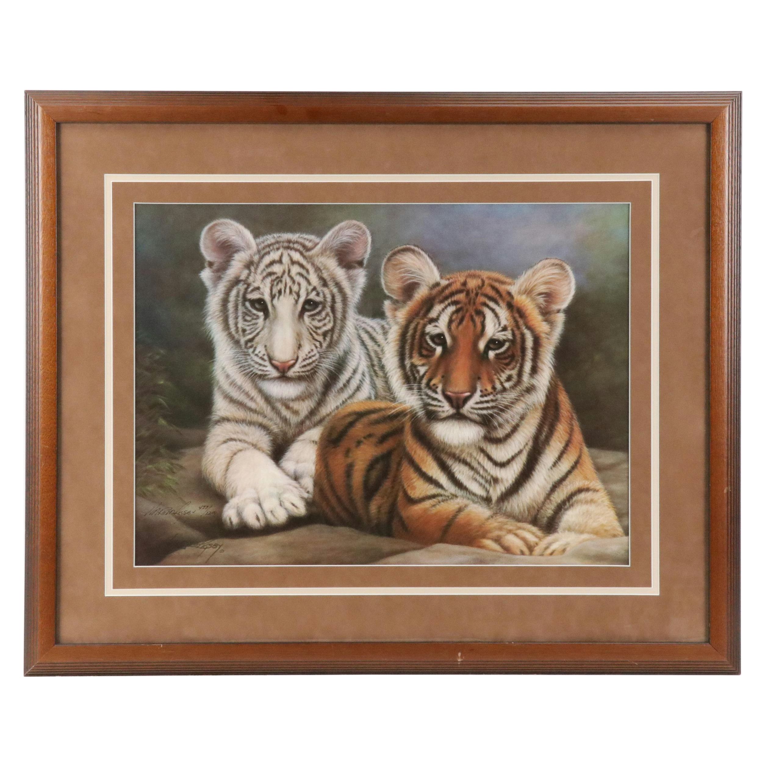 Harold Rigsby Offset Lithograph "Siblings"