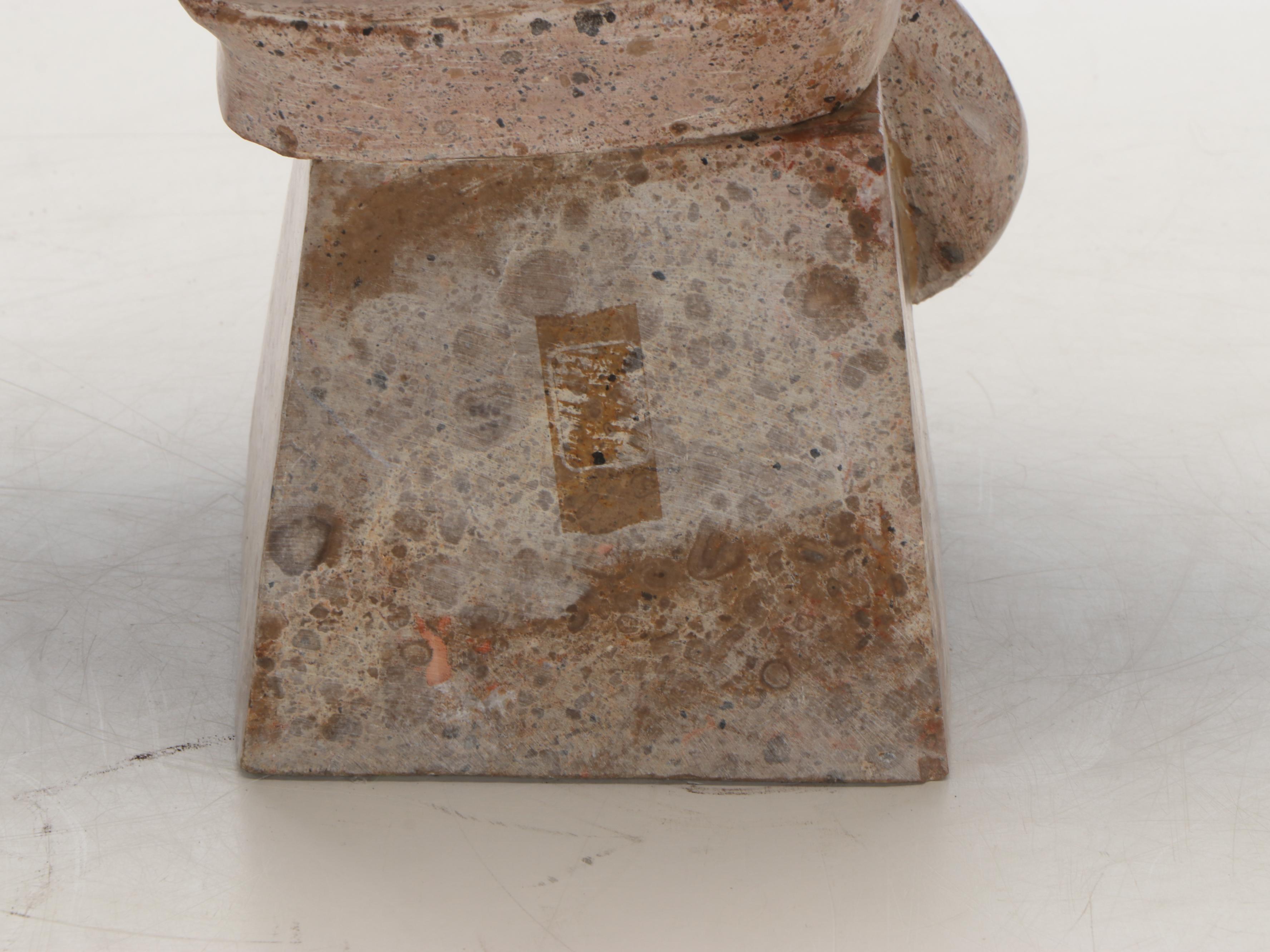 After Emmanuel Villanis "Zora" Marble and Bronze Bust, Early 20th Century