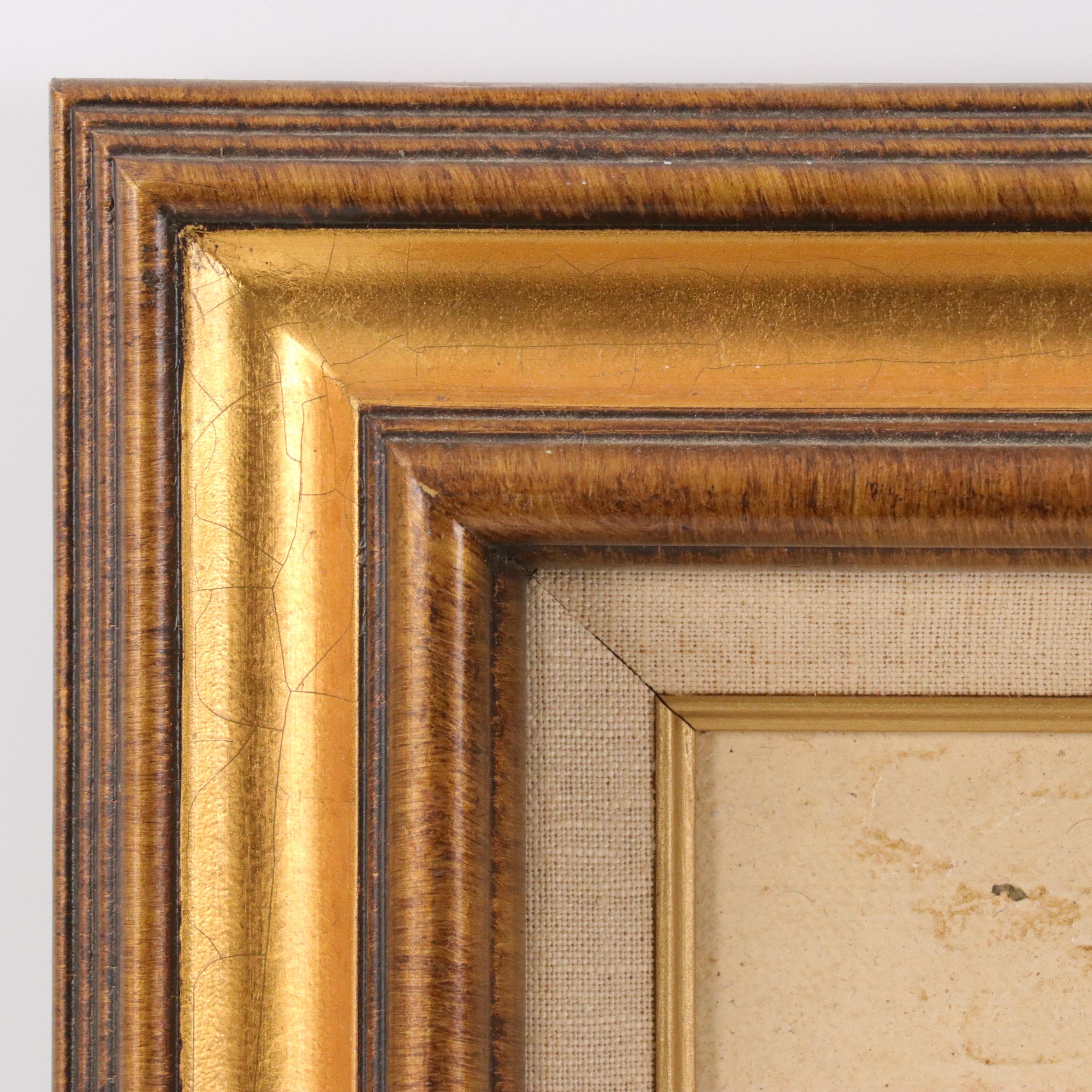 Textured Oil Painting of Bald Eagle, Late 20th Century