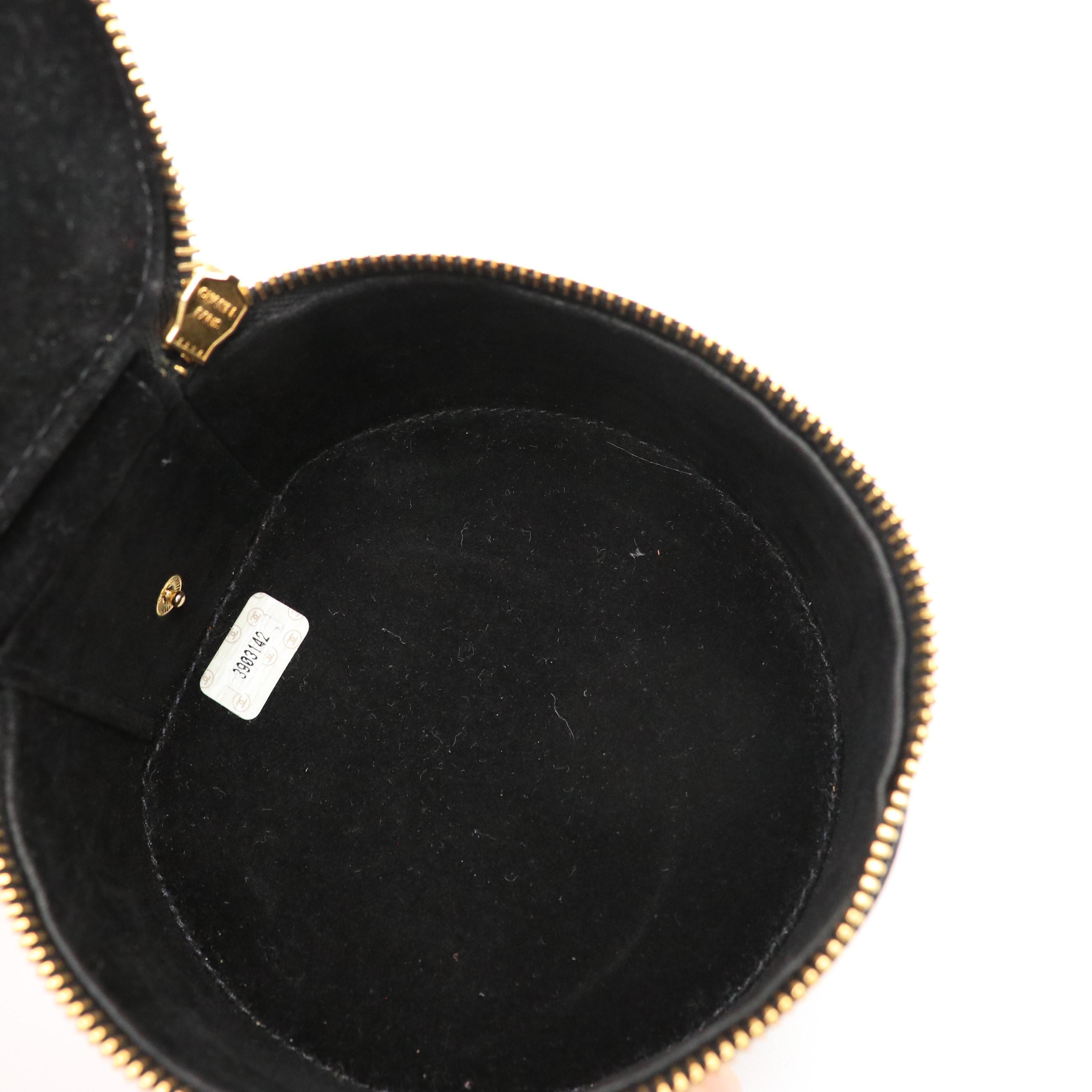 Chanel Round Travel Jewelry Case in Patent Leather