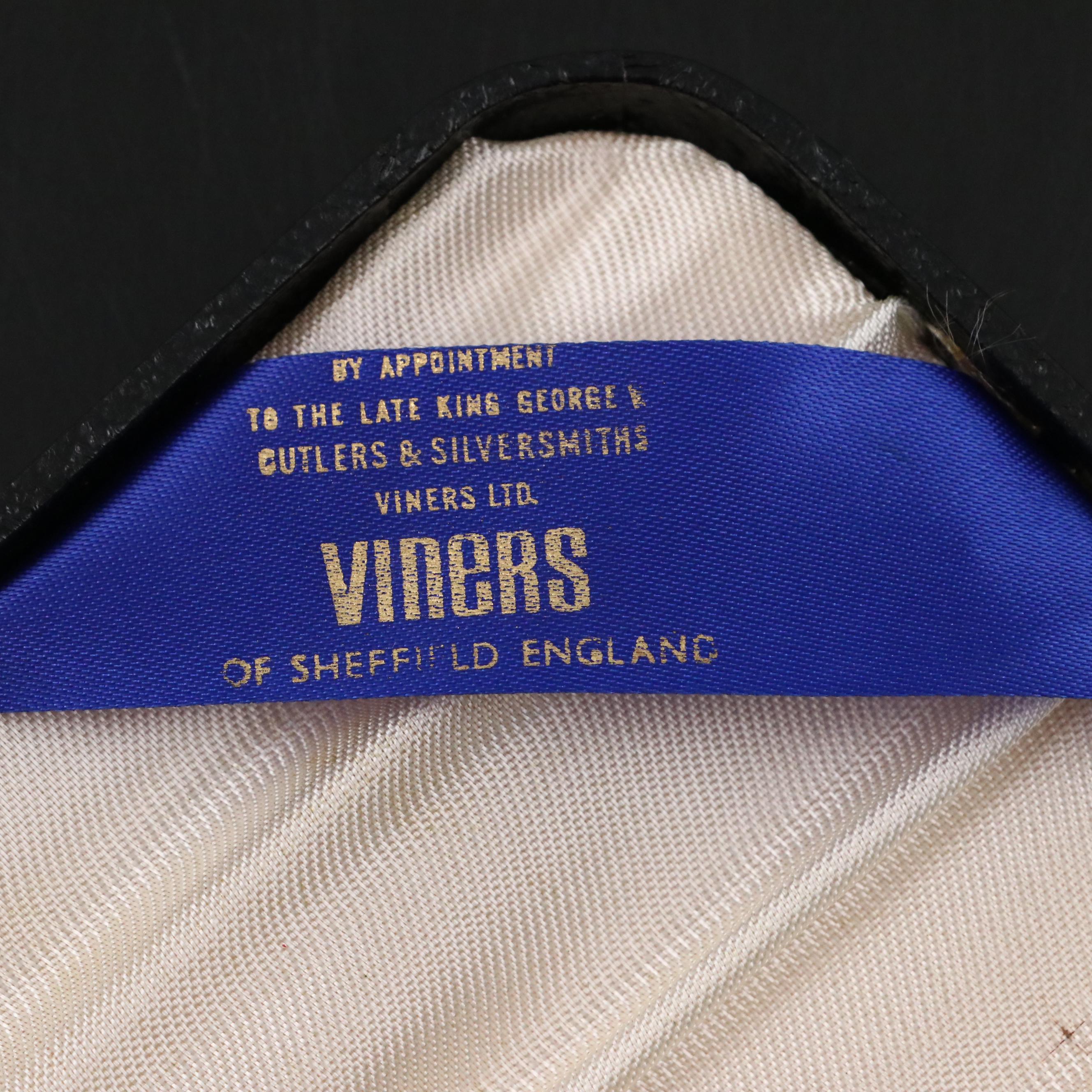 Viners Silver Plated Pastry Forks and Server with Other MOP Handled Fruit Knives