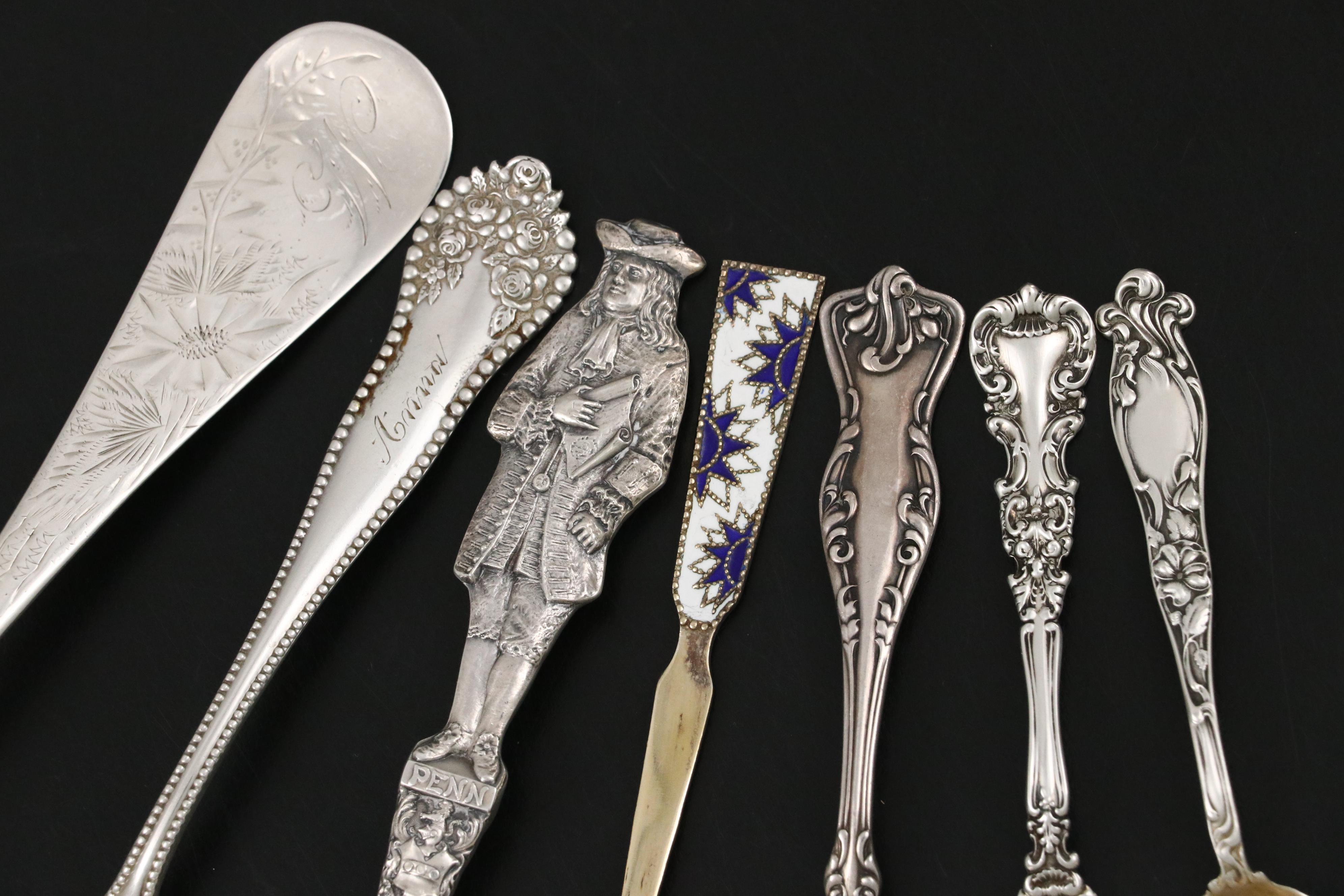 Gorham "Lancaster" and More Sterling Silver Spoons with Russian 800 Silver Spoon