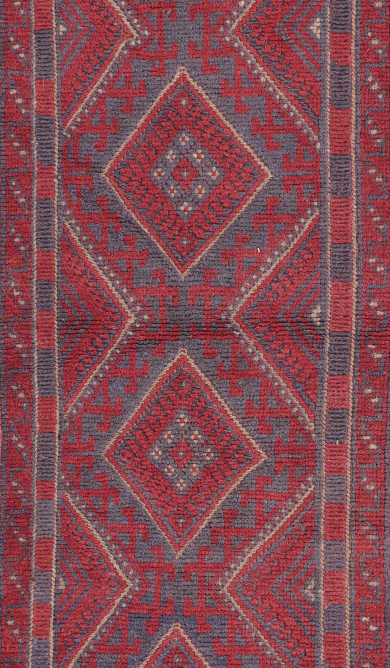 2' x 7'10 Handwoven Afghan Mashwani Carpet Runner