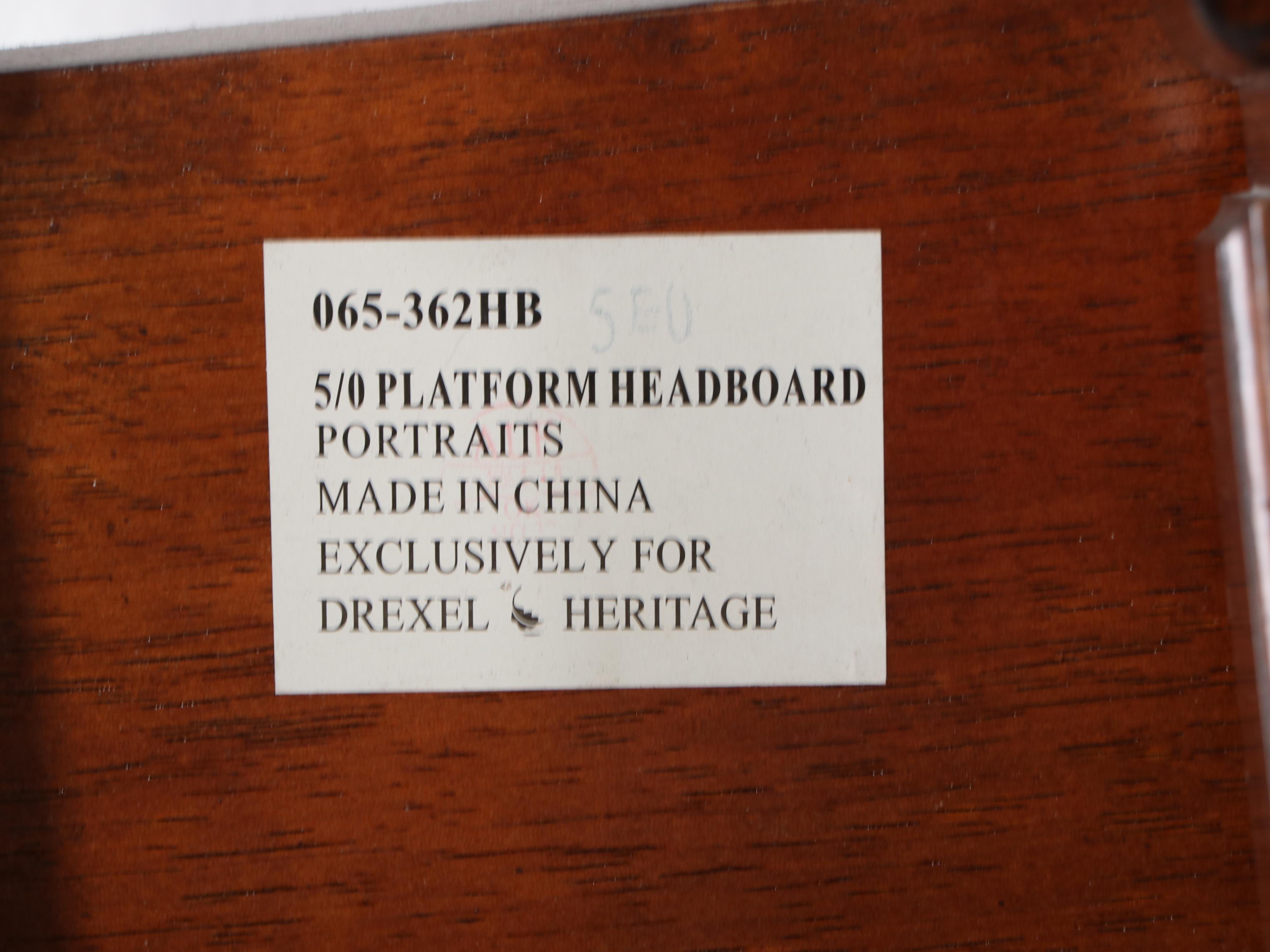 Drexel-Heritage Mahogany Queen Size Sleigh Bed