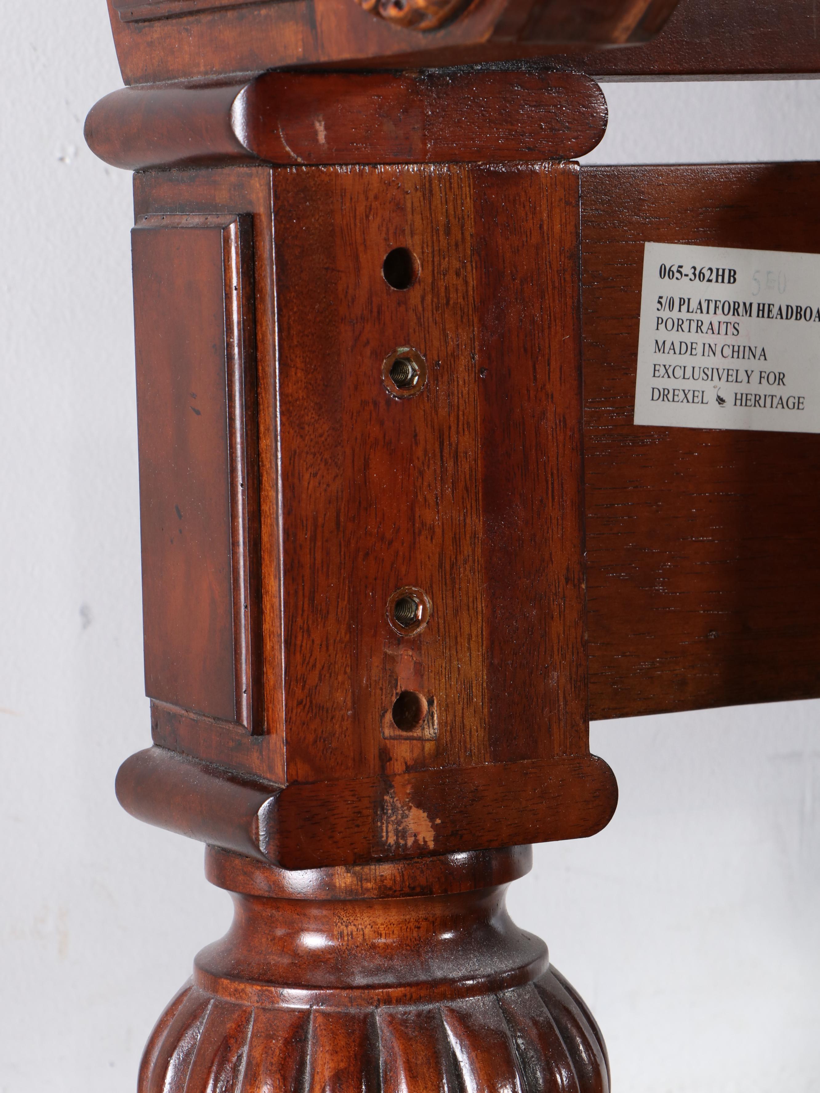 Drexel-Heritage Mahogany Queen Size Sleigh Bed