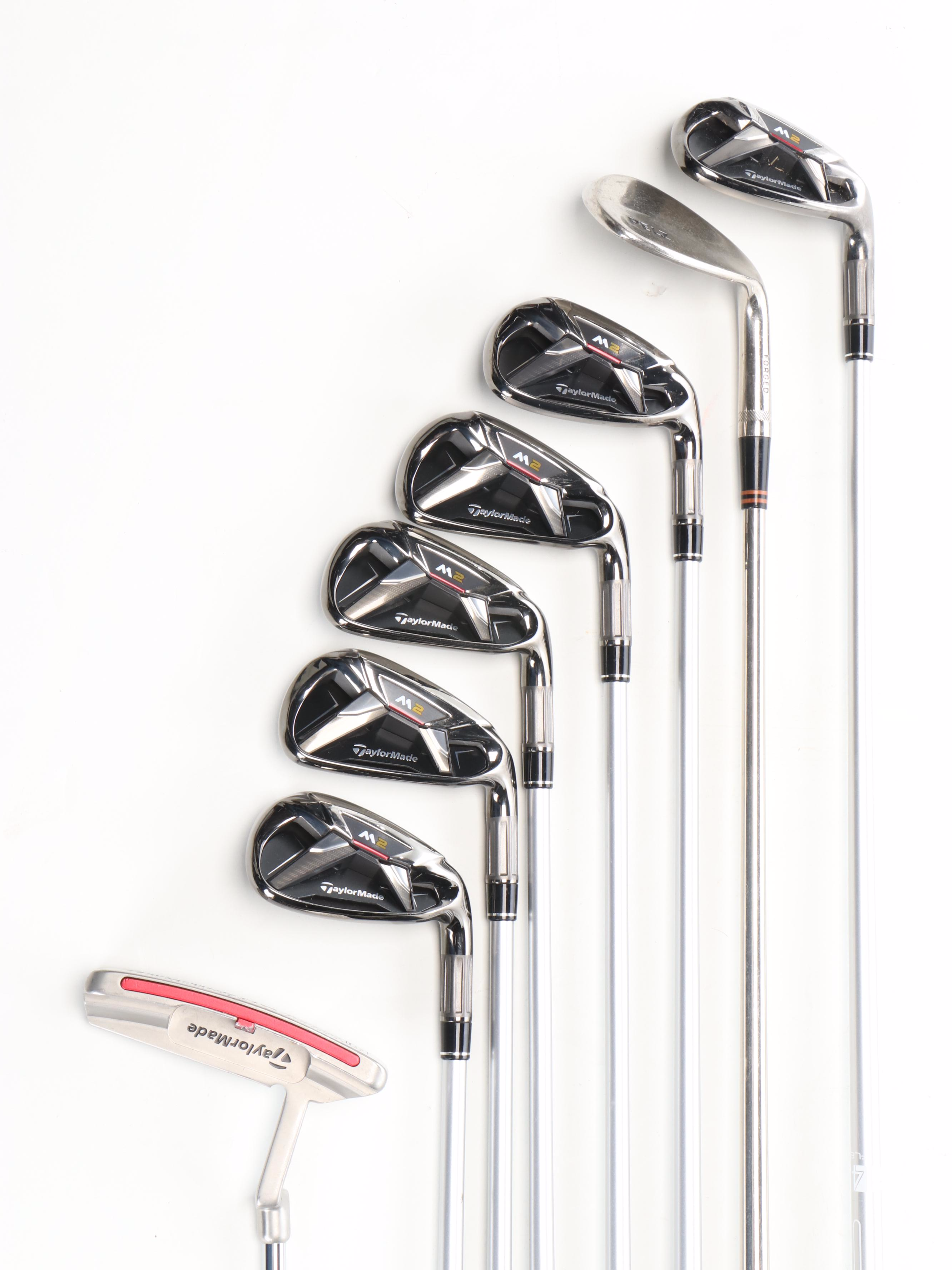 TaylorMade M2 Irons & Putter with King Cobra Baffler Driver and Adidas Golf Bag