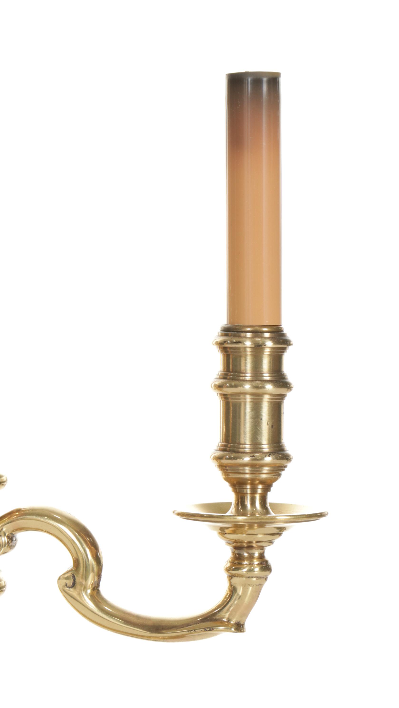 Polished Brass Candelabra & Frederick Cooper Bouillotte Table Lamps