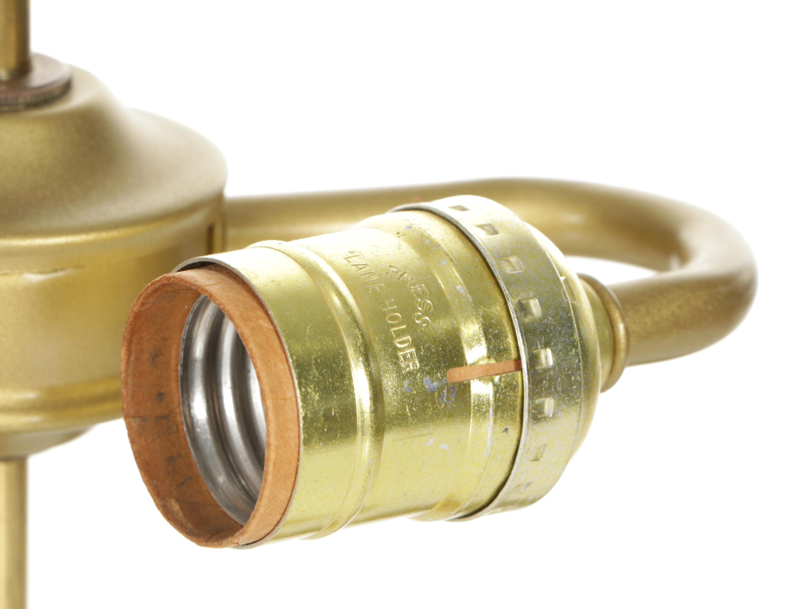 Polished Brass Candelabra & Frederick Cooper Bouillotte Table Lamps