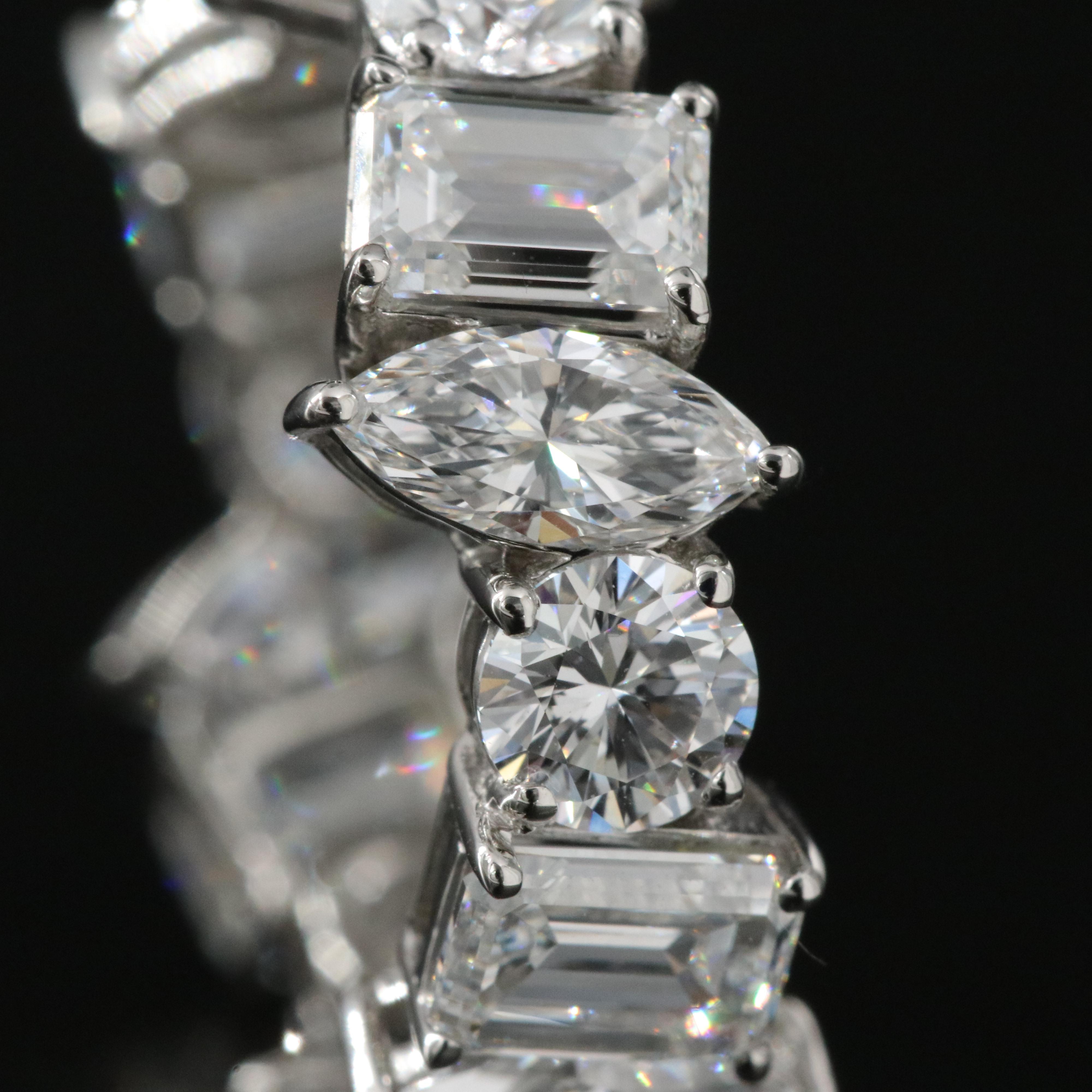 Platinum 6.65 CTW Lab Grown Diamond Eternity Band