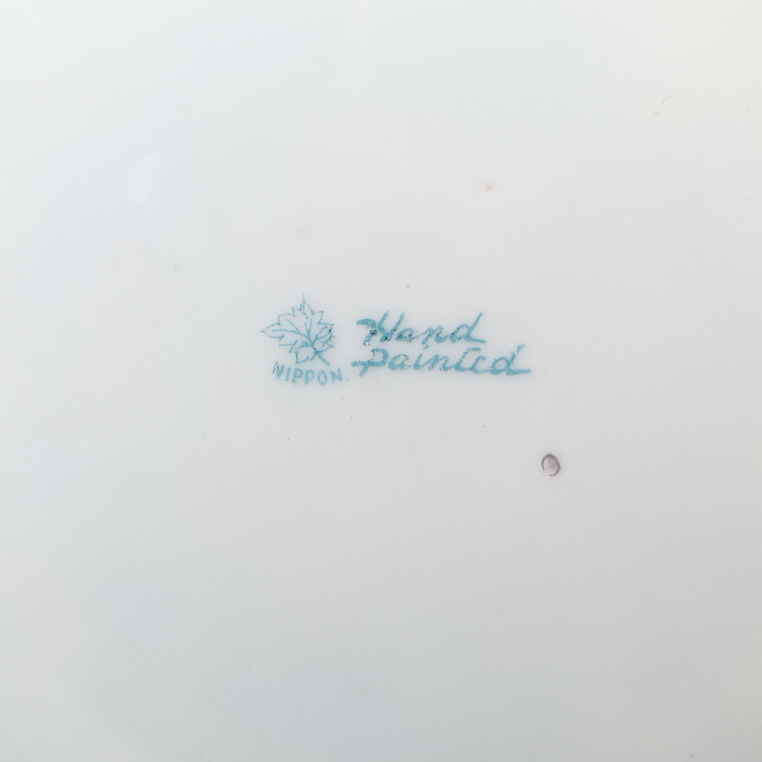 Nippon Porcelain Rose Pattern Bowl, Early 20th Century