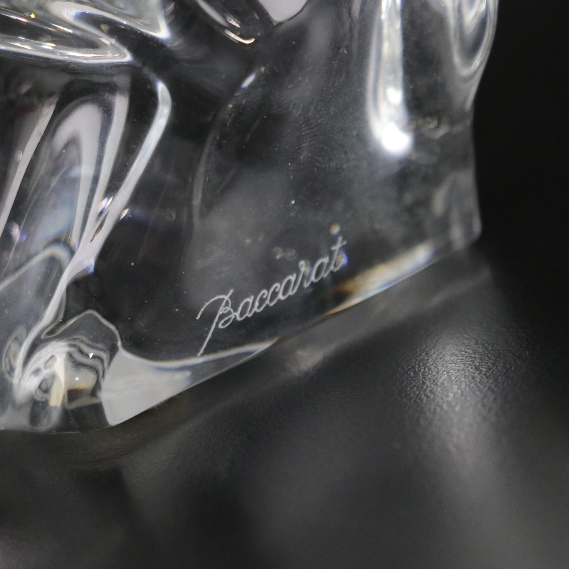 Baccarat Crystal Bull Figurine