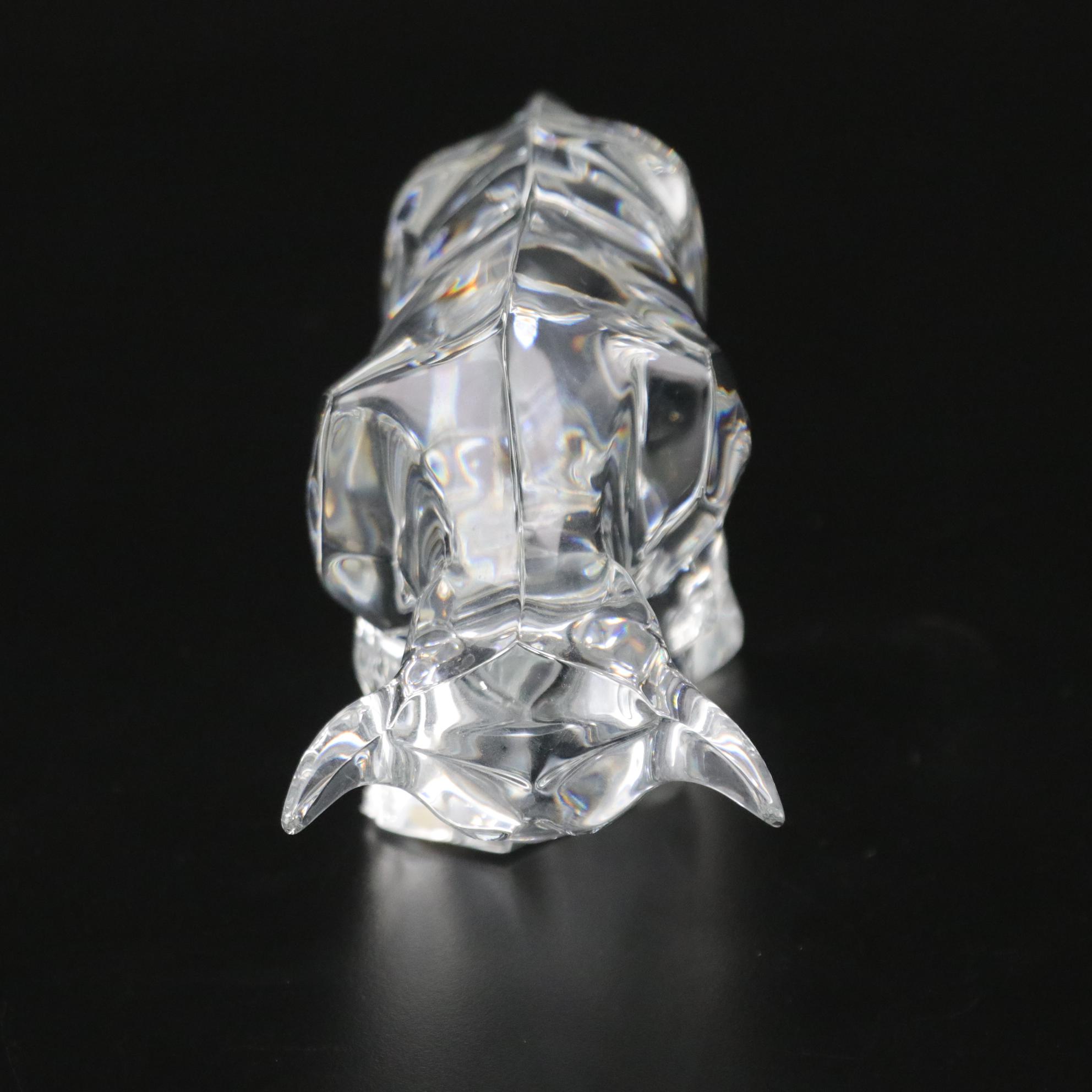 Baccarat Crystal Bull Figurine