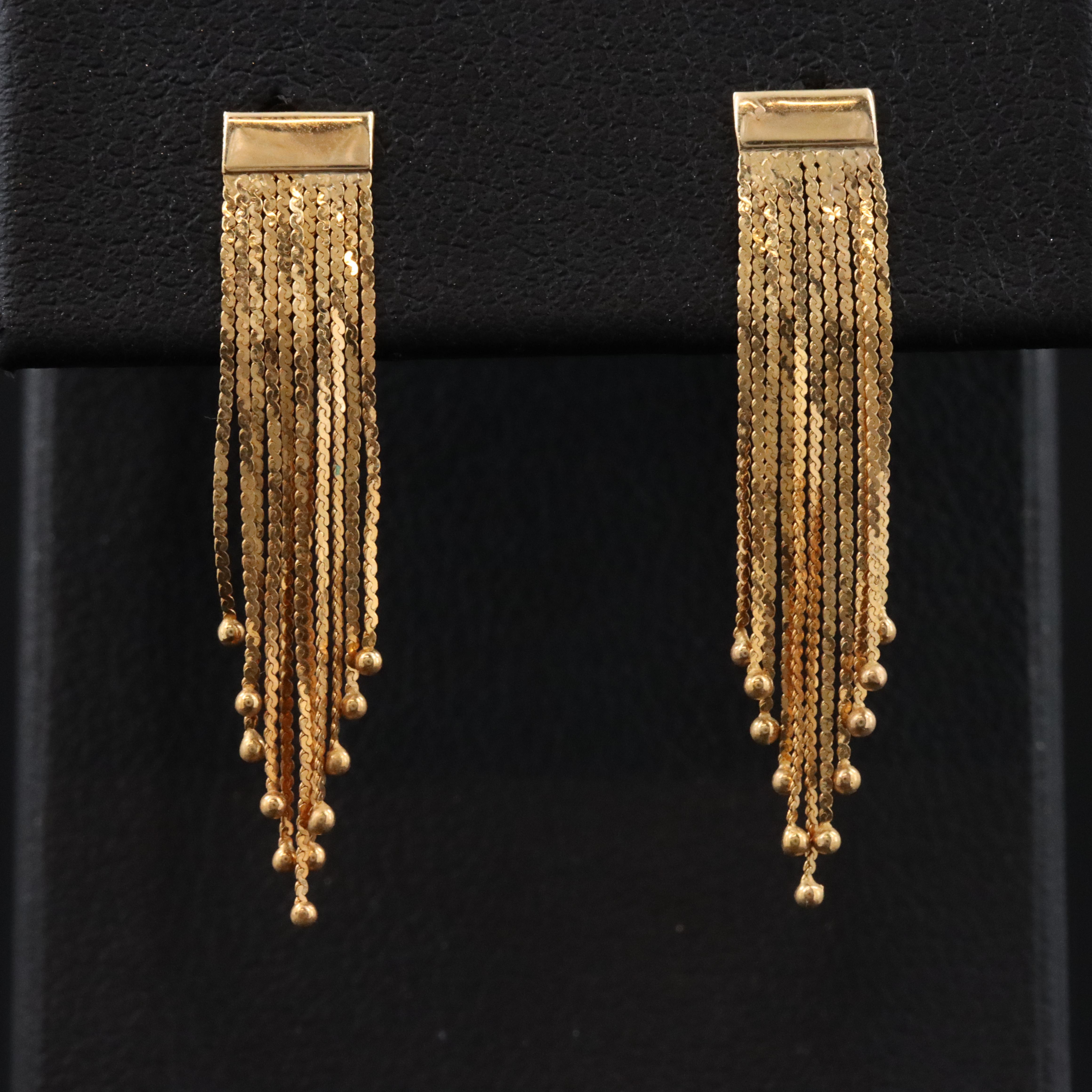 Italian 14K Tassel Earrings