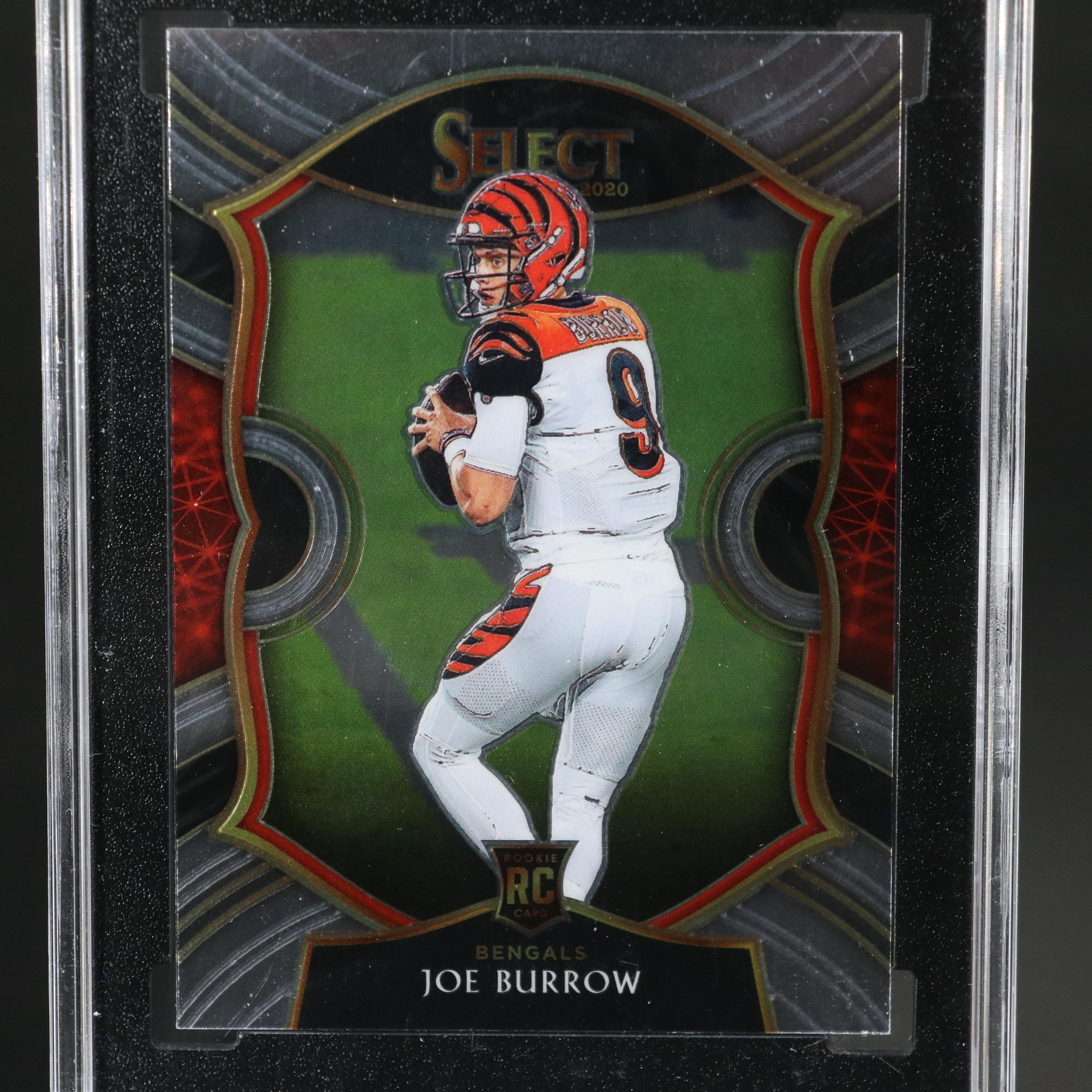 2020 Panini Select Joe Burrow Rookie Football Card Graded SGC 10