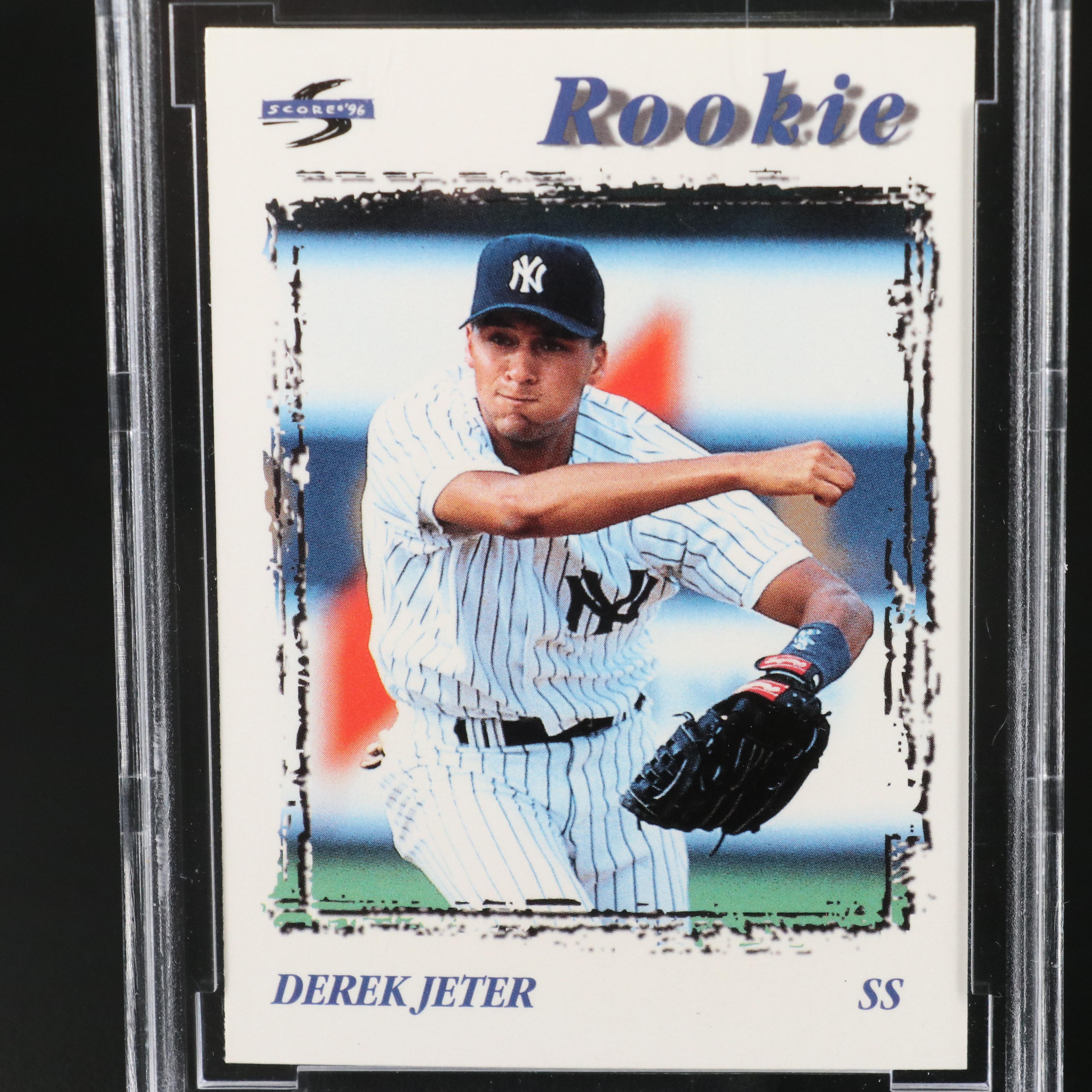1996 Score Derek Jeter New York Yankees Rookie Baseball Card Graded BCCG 10