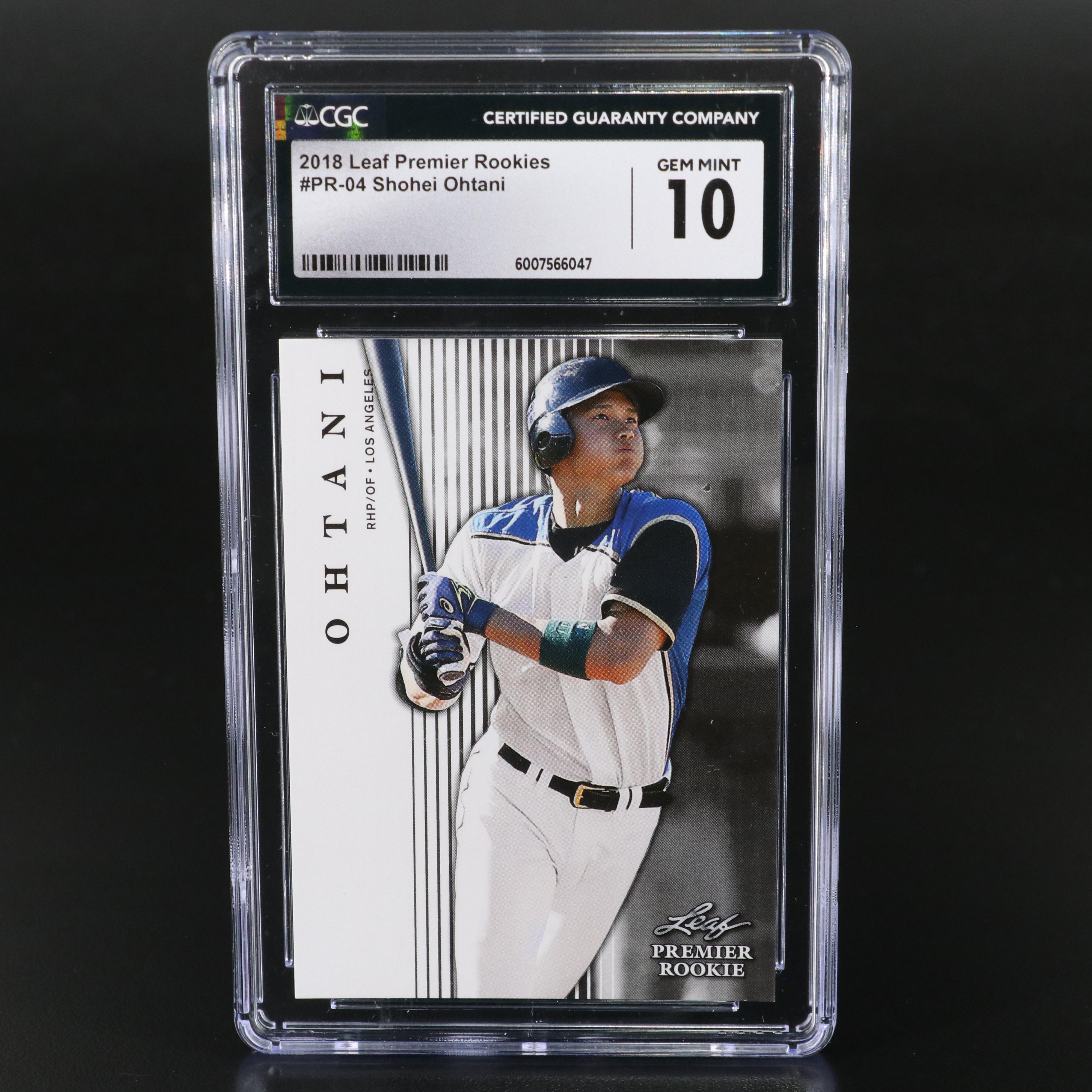 2018 Leaf Shohei Ohtani Premier Rookies Baseball Card Graded CGC 10