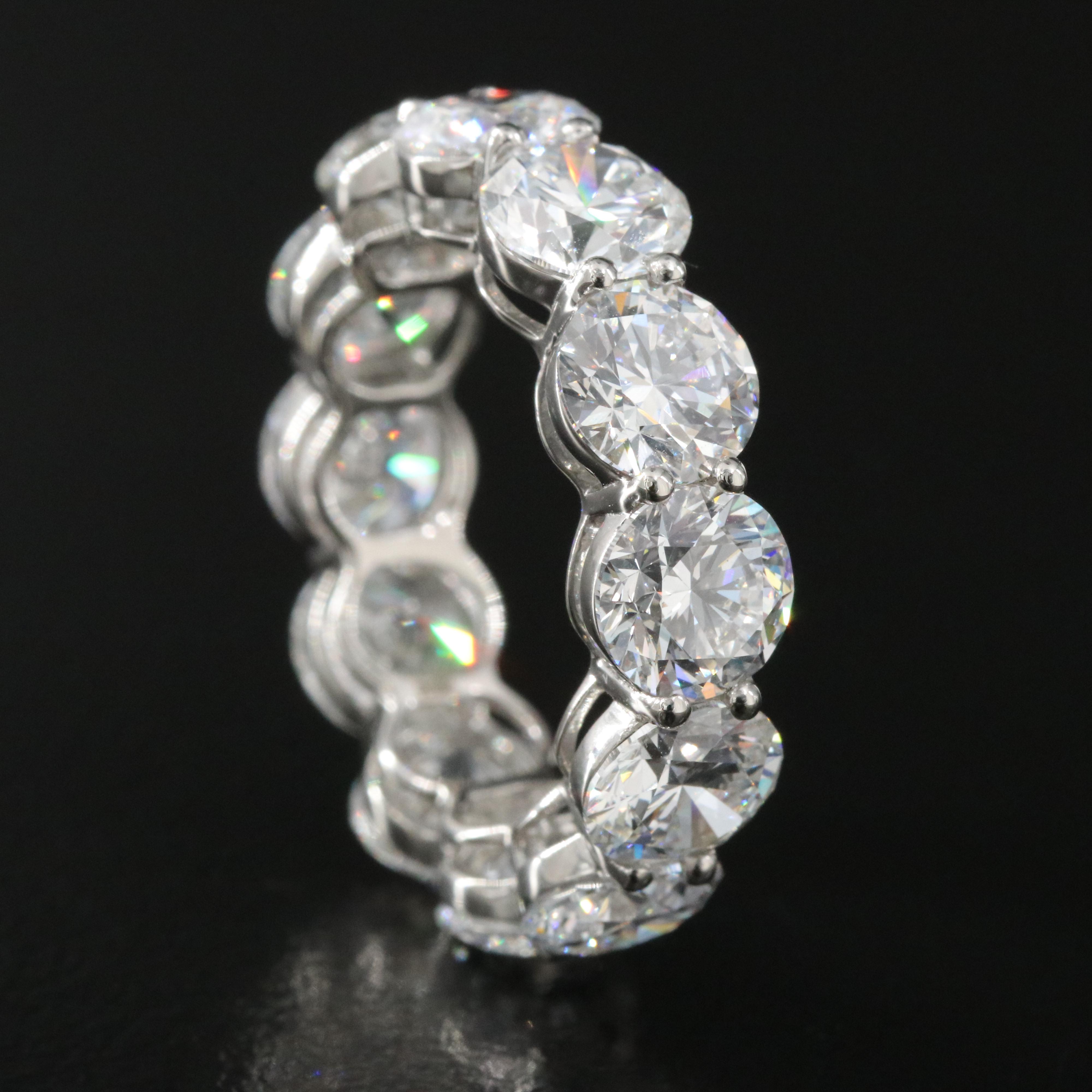Platinum 5.39 CTW Lab Grown Diamond Eternity Band