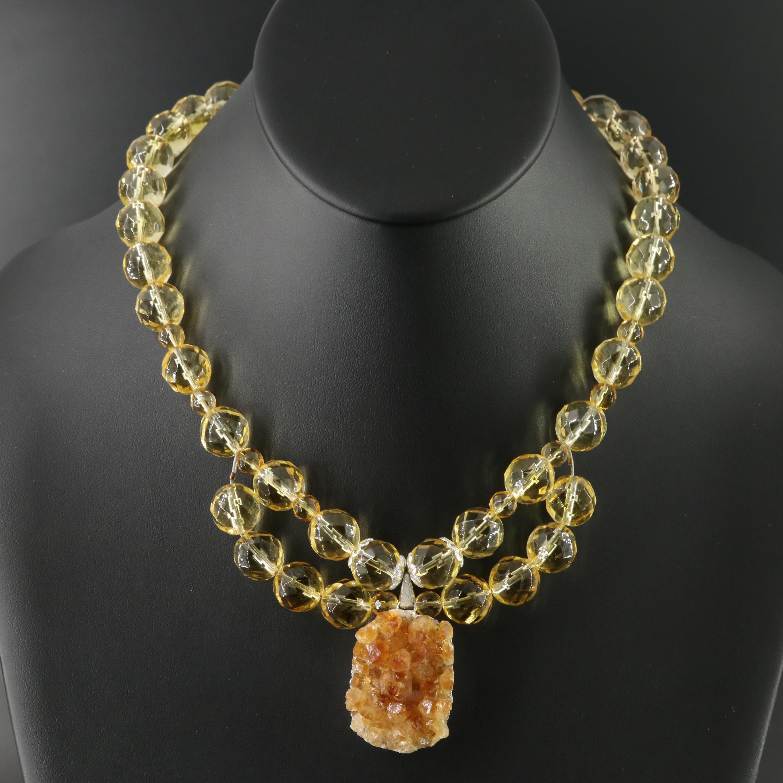 Citrine Tiered Necklace