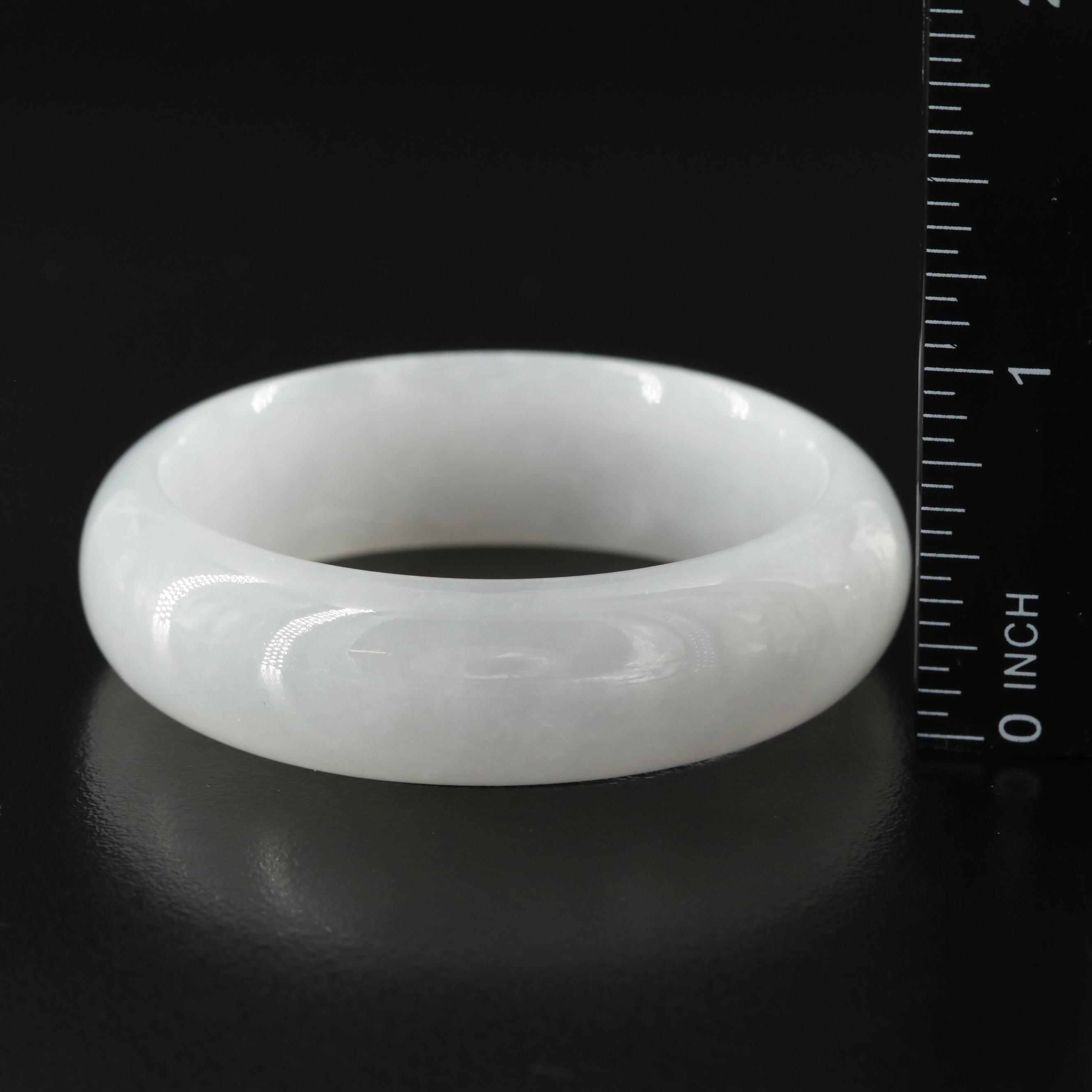 Child's Jadeite Hololith Bangle Bracelet