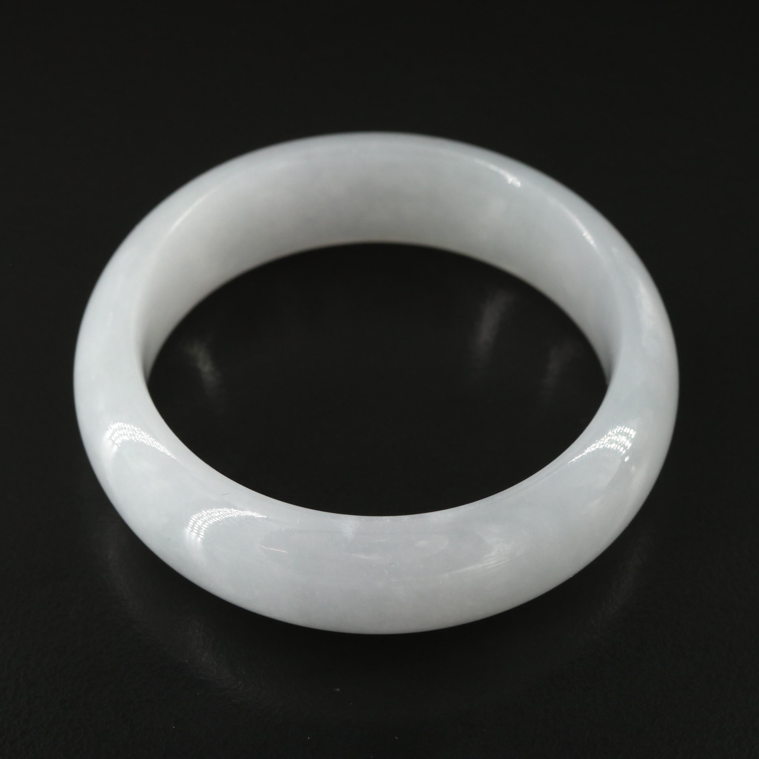 Child's Jadeite Hololith Bangle Bracelet