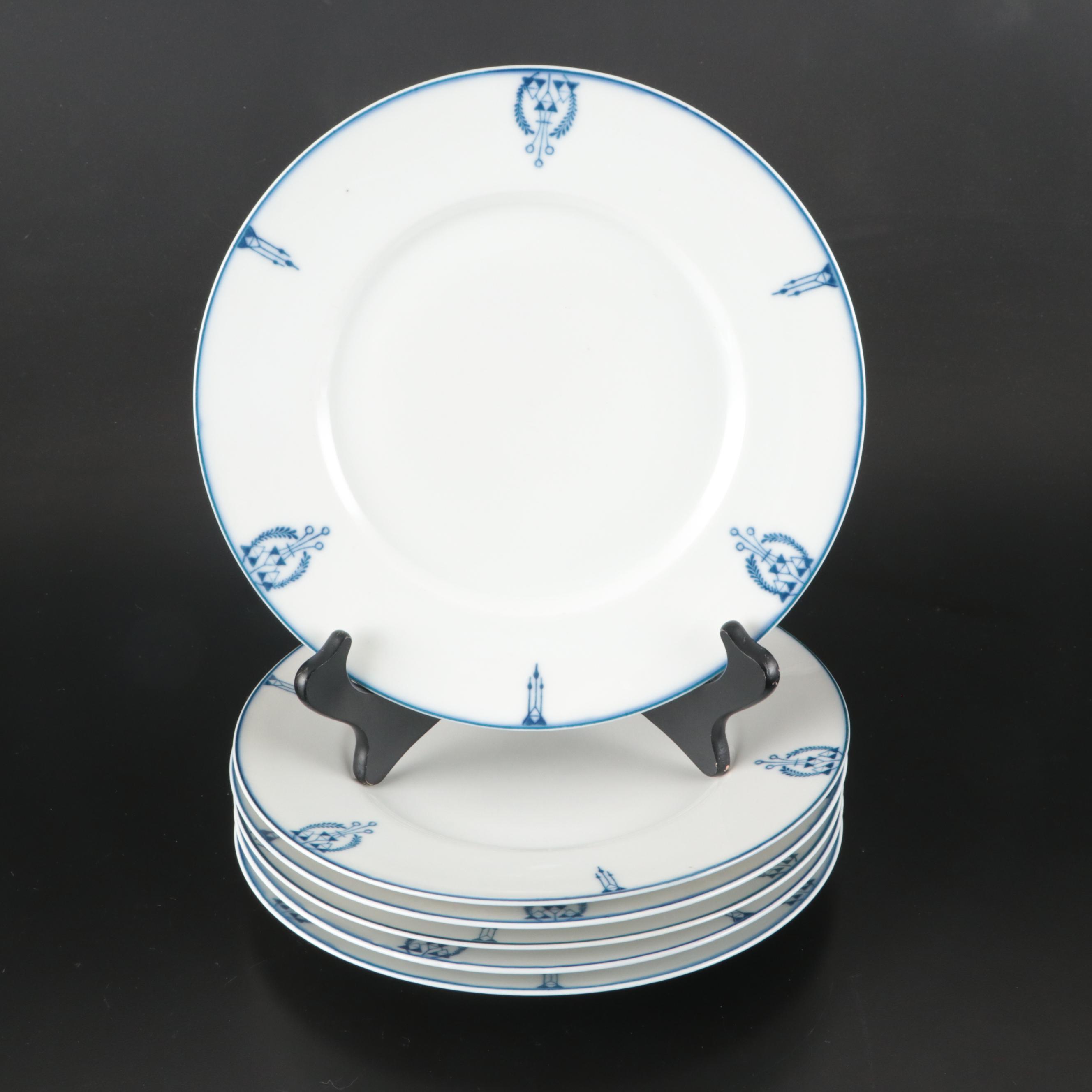 Hanusch & Bernhardt Austrian Porcelain Art Deco Style Dinnerware