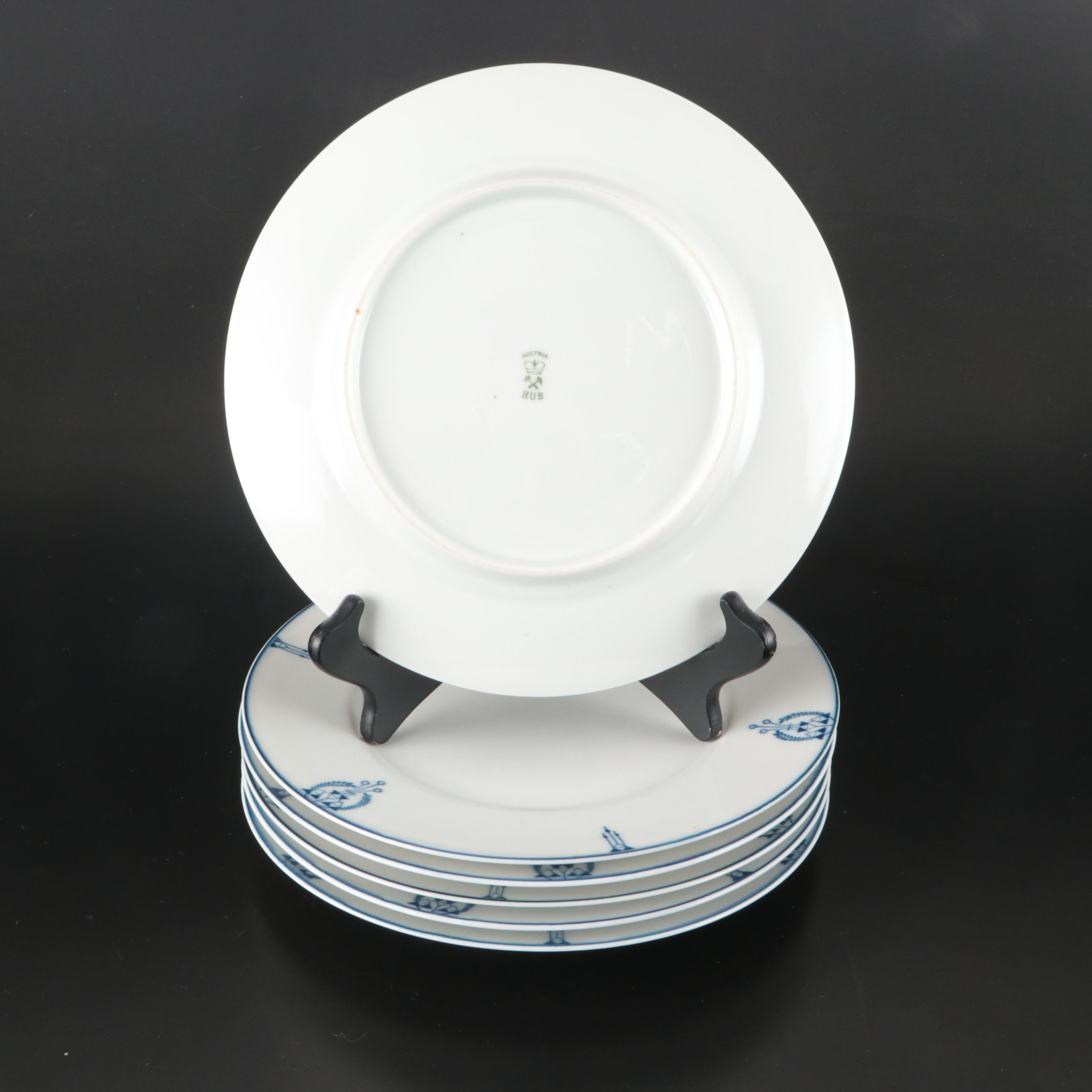 Hanusch & Bernhardt Austrian Porcelain Art Deco Style Dinnerware