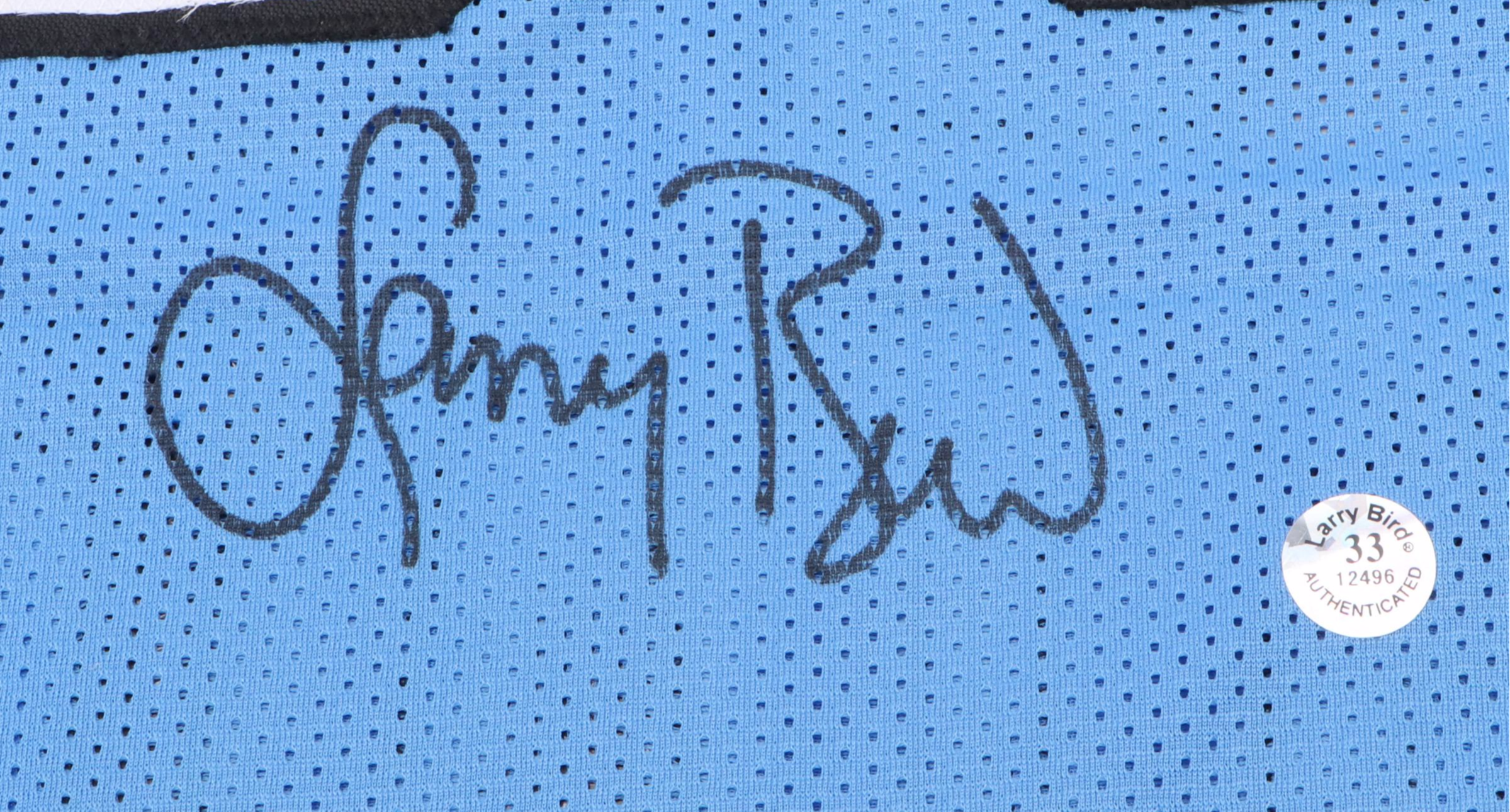 Larry Bird Signed Indiana State University Basketball Jersey