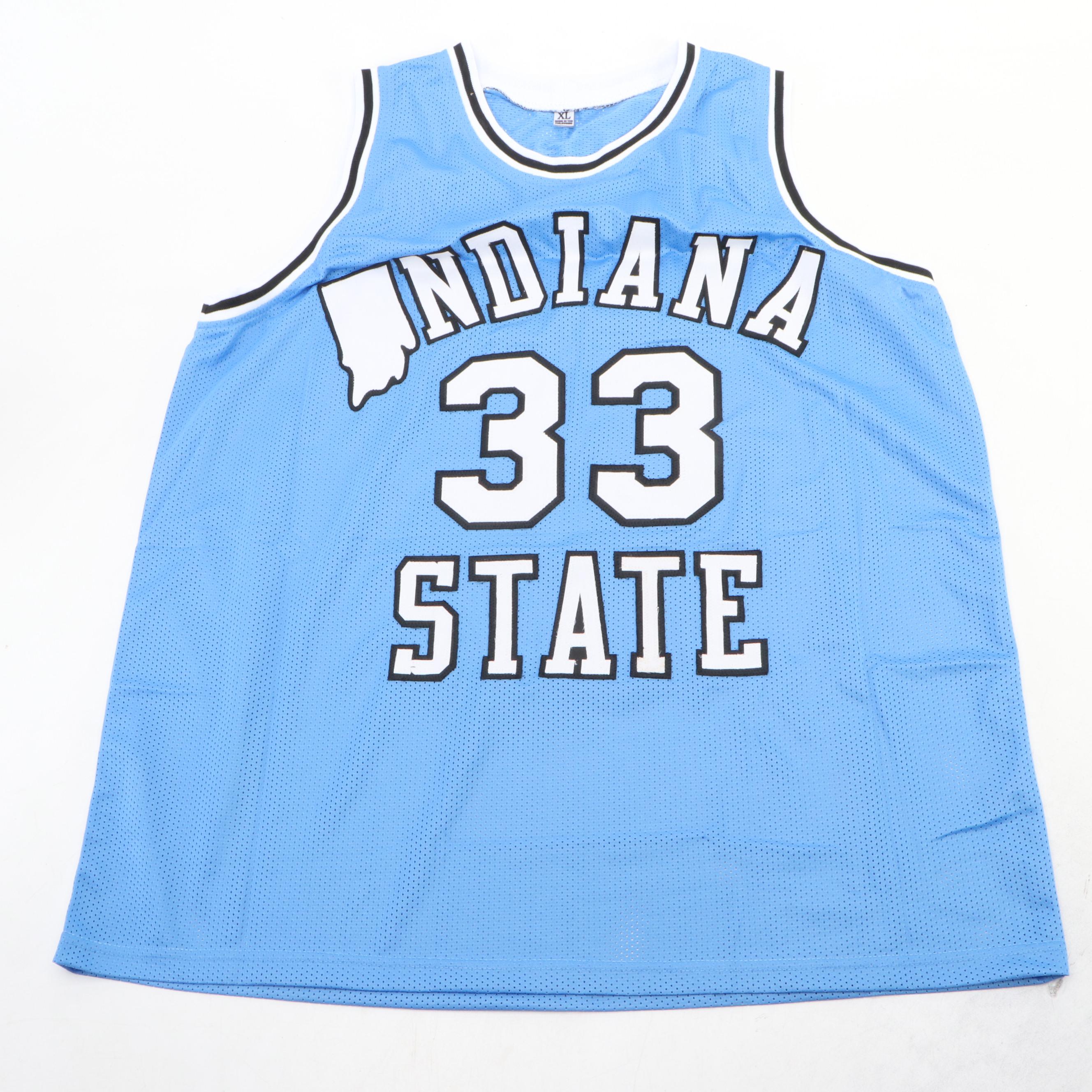 Larry Bird Signed Indiana State University Basketball Jersey