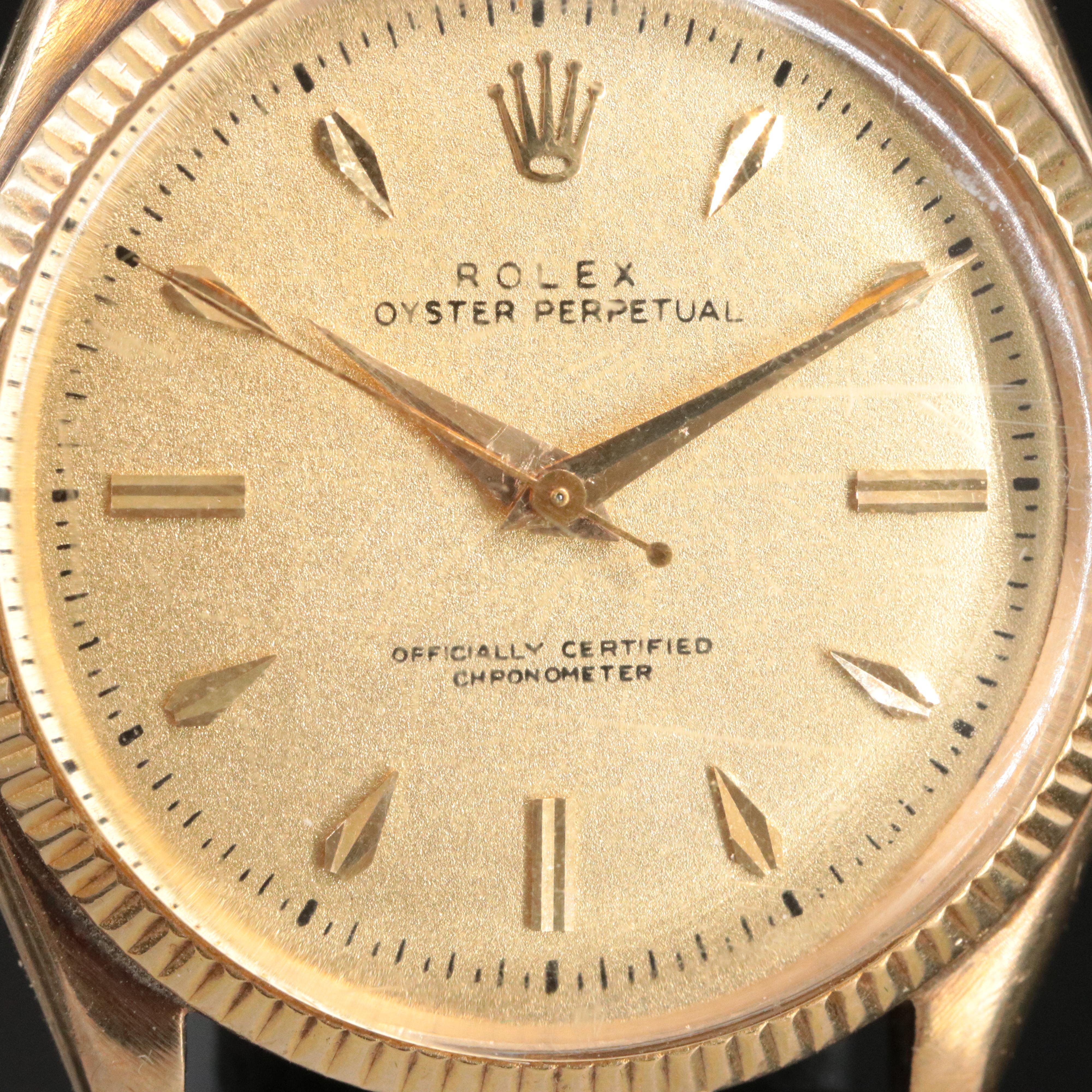 9K Rolex Oyster Perpetual Vintage Watch