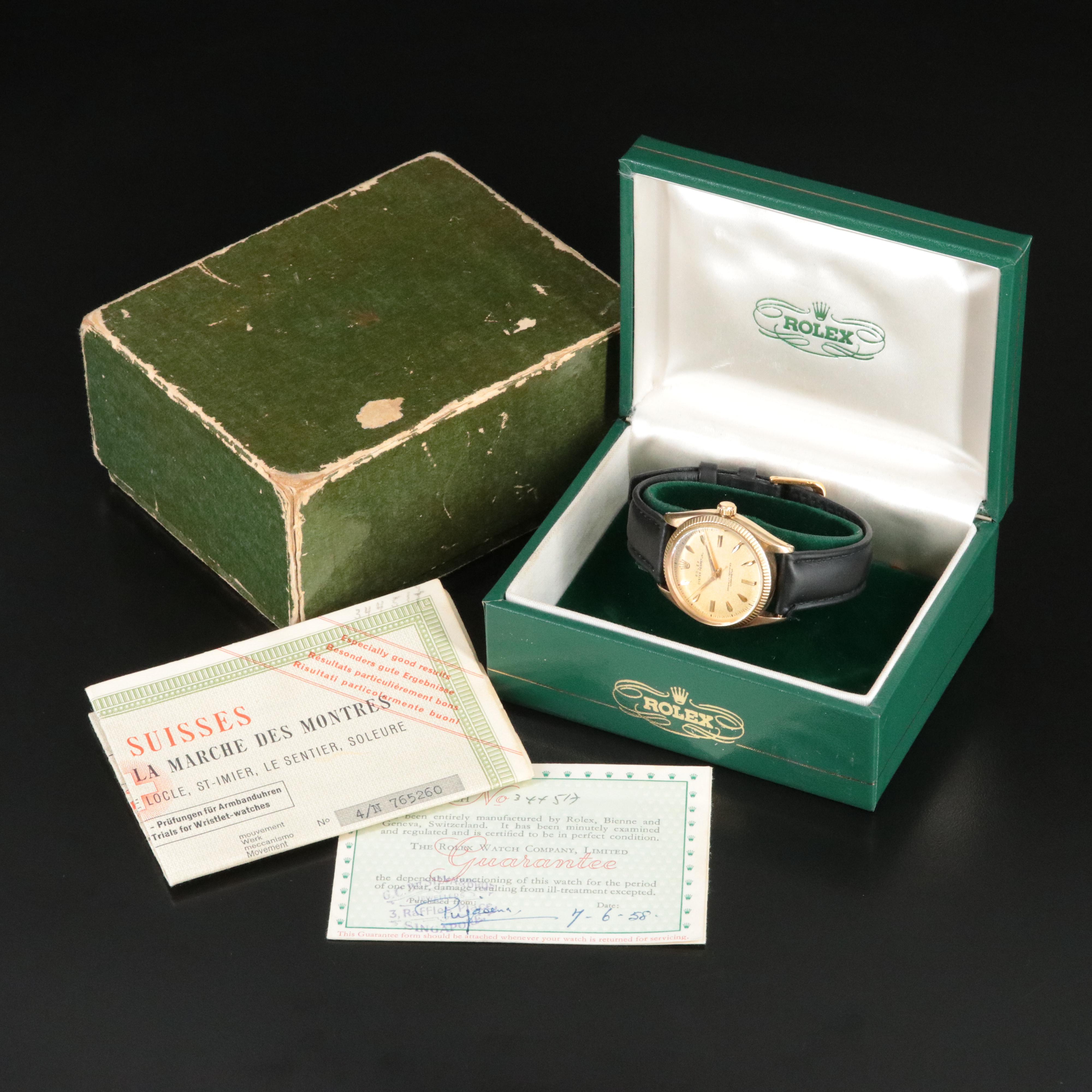 9K Rolex Oyster Perpetual Vintage Watch