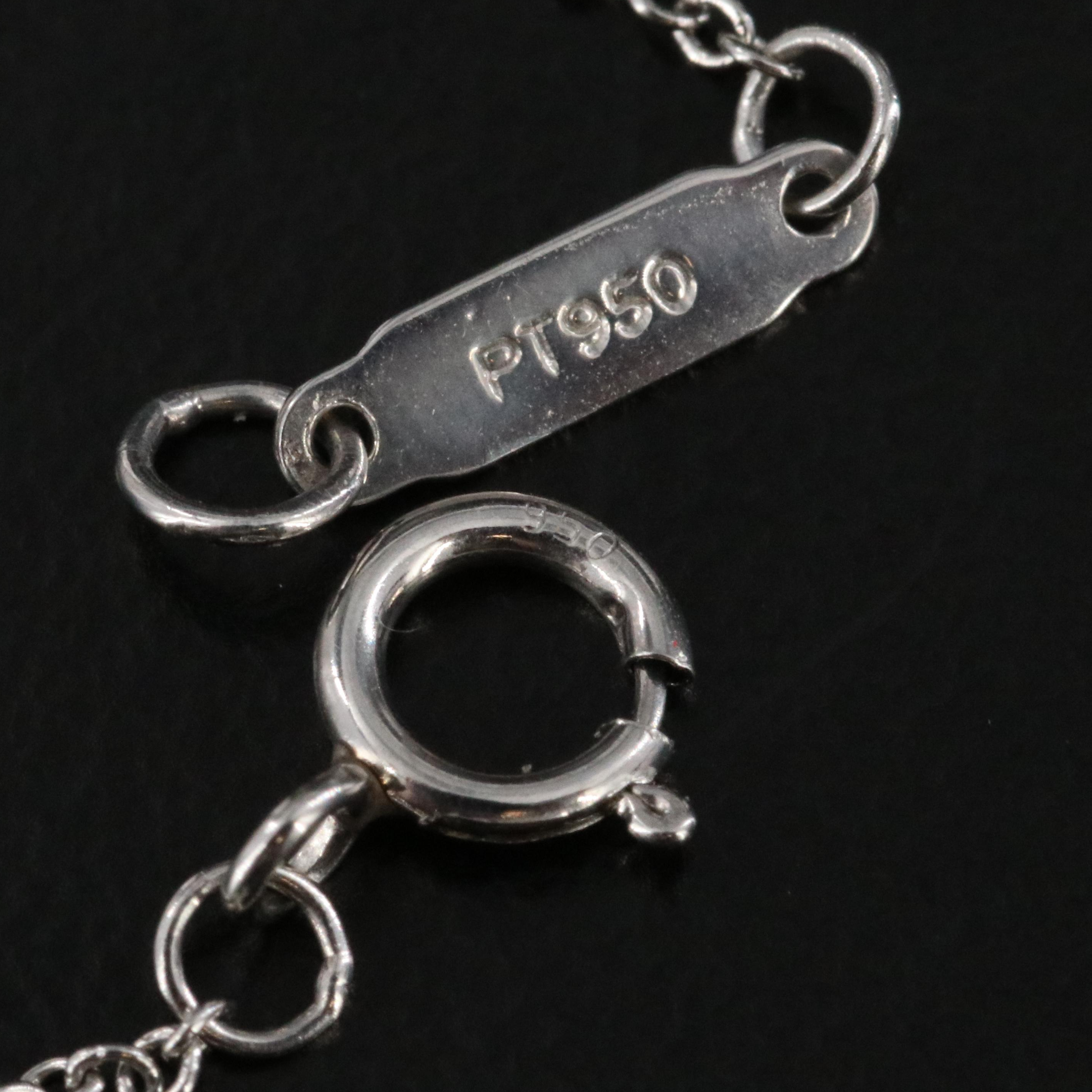 Tiffany & Co. Platinum Diamond Solitaire Necklace