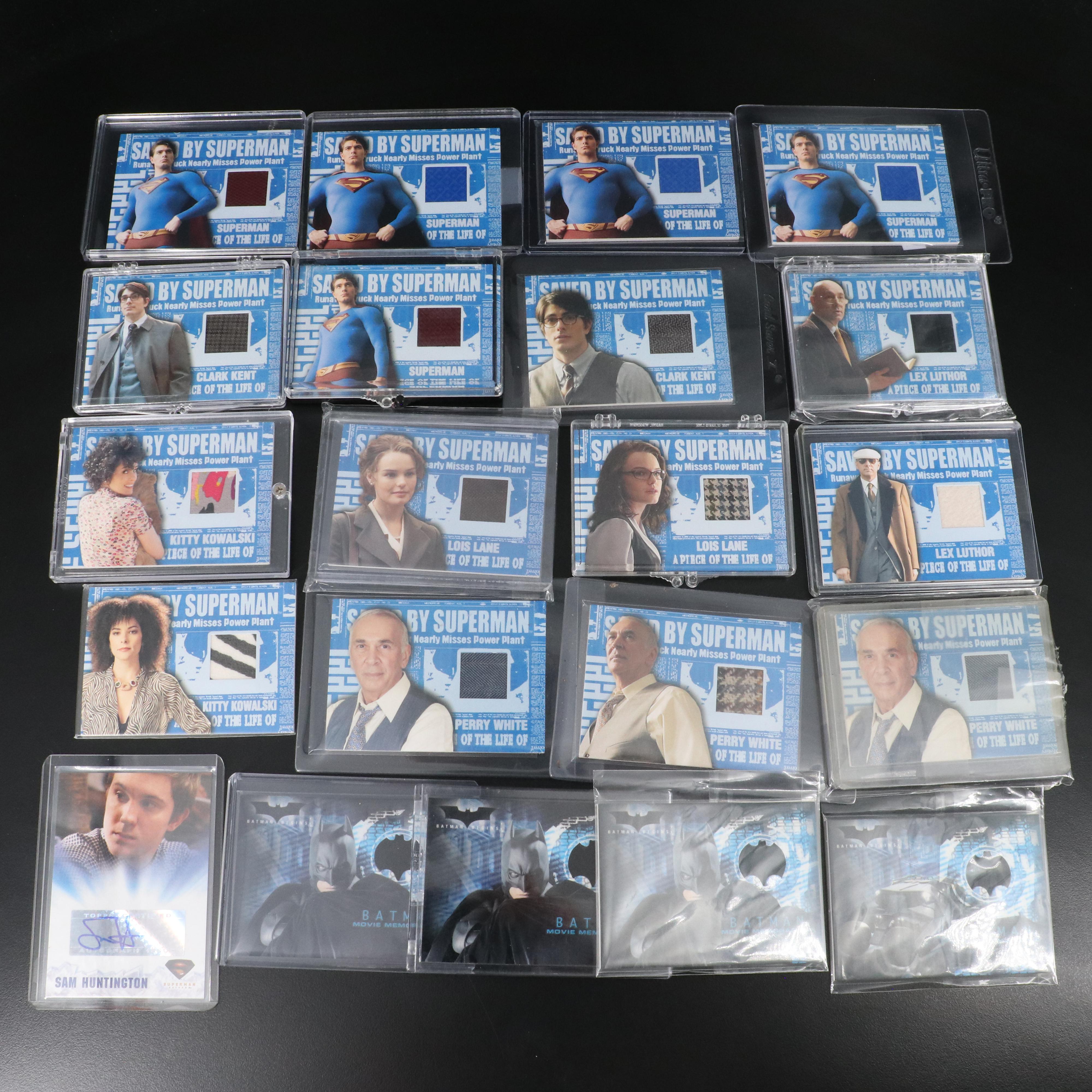 "Superman Returns" and "Batman Begins" Movie Relic Cards with More