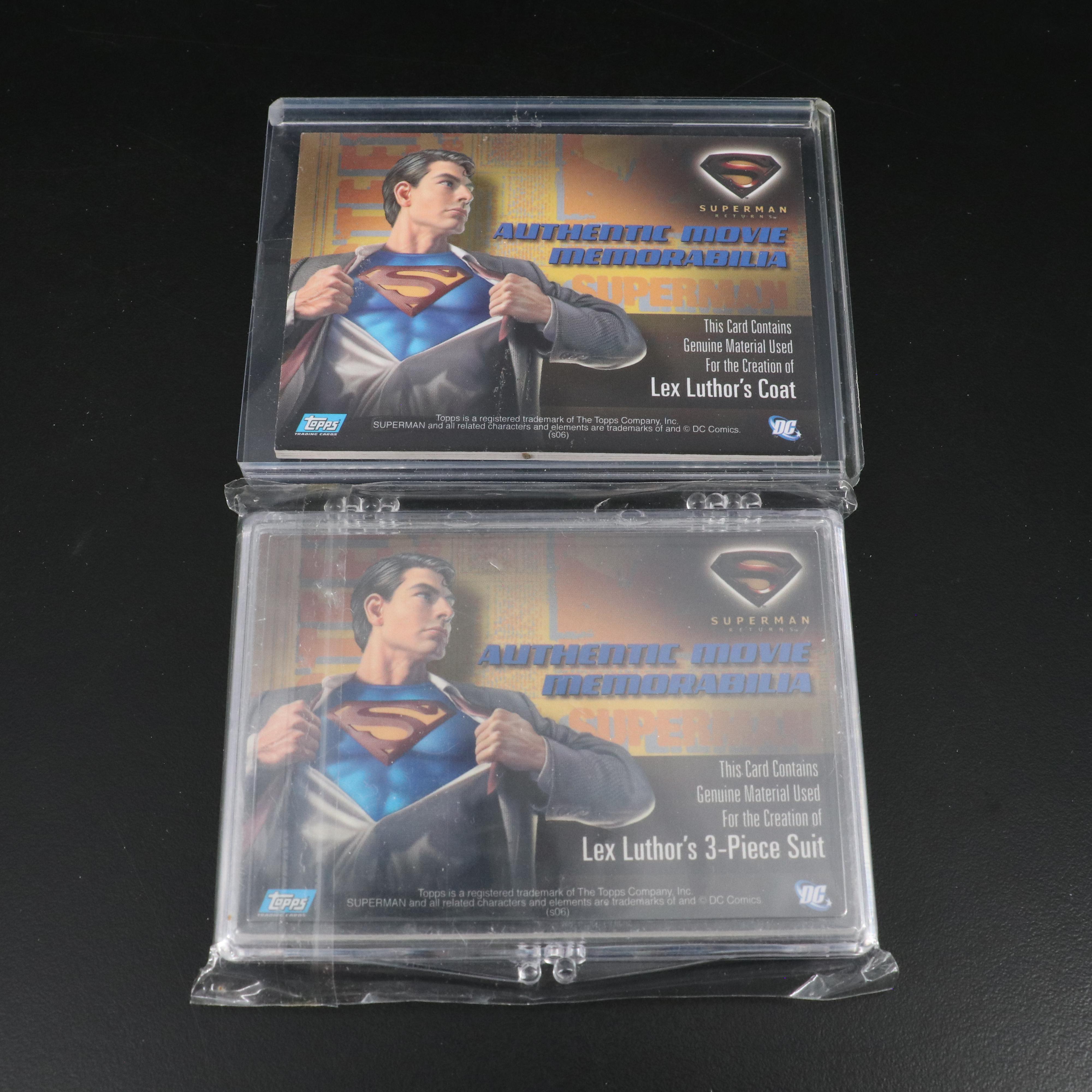 "Superman Returns" and "Batman Begins" Movie Relic Cards with More