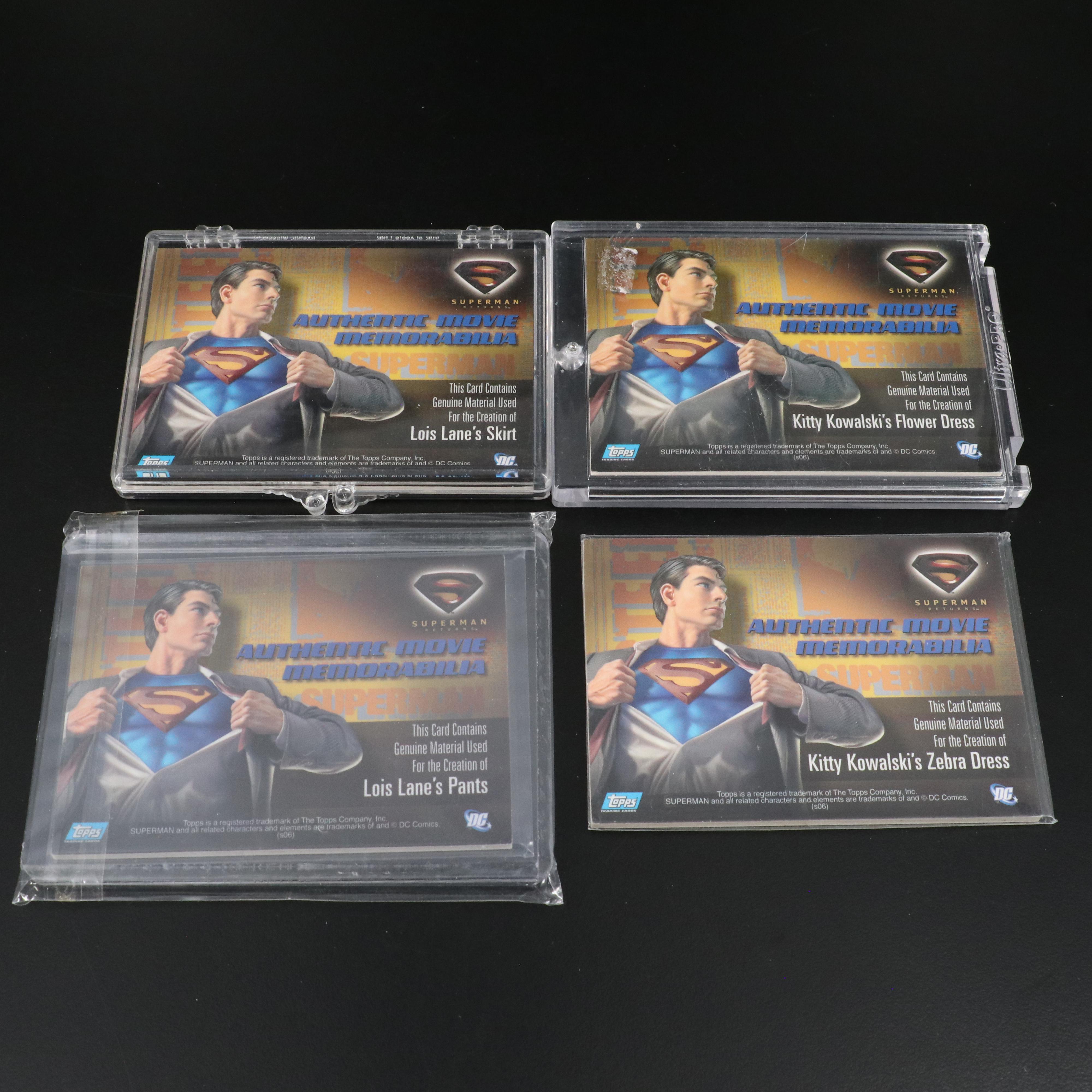 "Superman Returns" and "Batman Begins" Movie Relic Cards with More