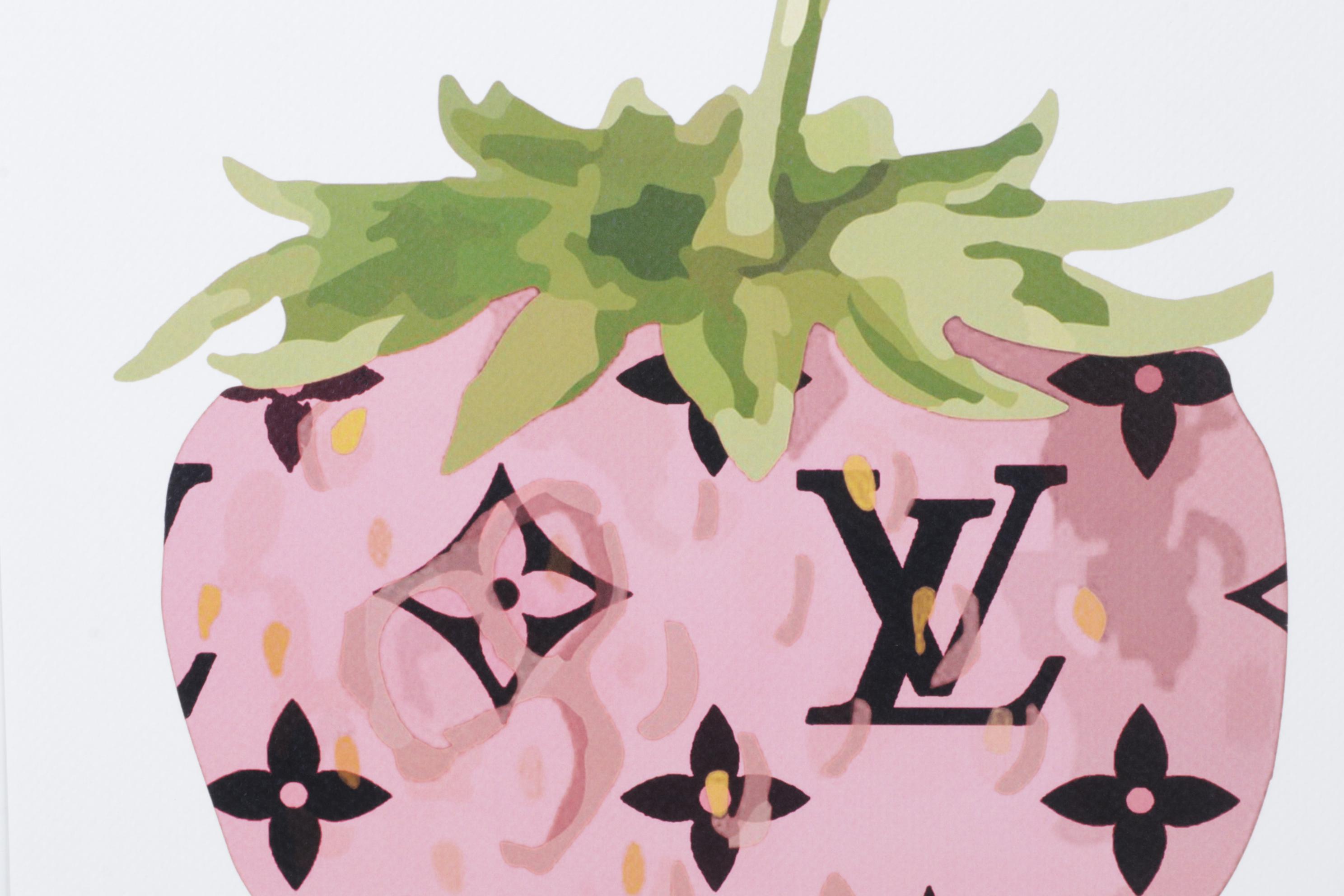 Death NYC Pop Art Strawberry Homage to Louis Vuitton, 2024