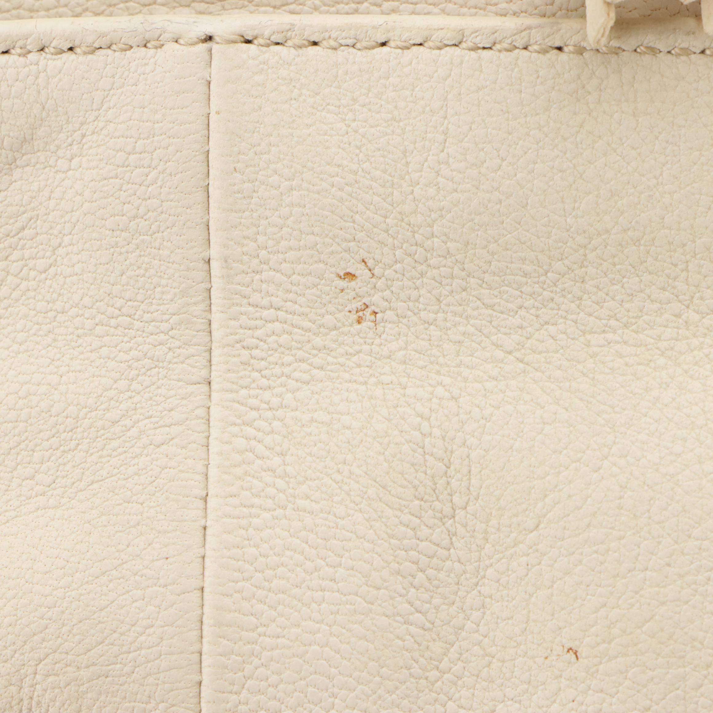 Prada Drawstring Grommet Shopping Tote BR3552 in Cera Antique Leather