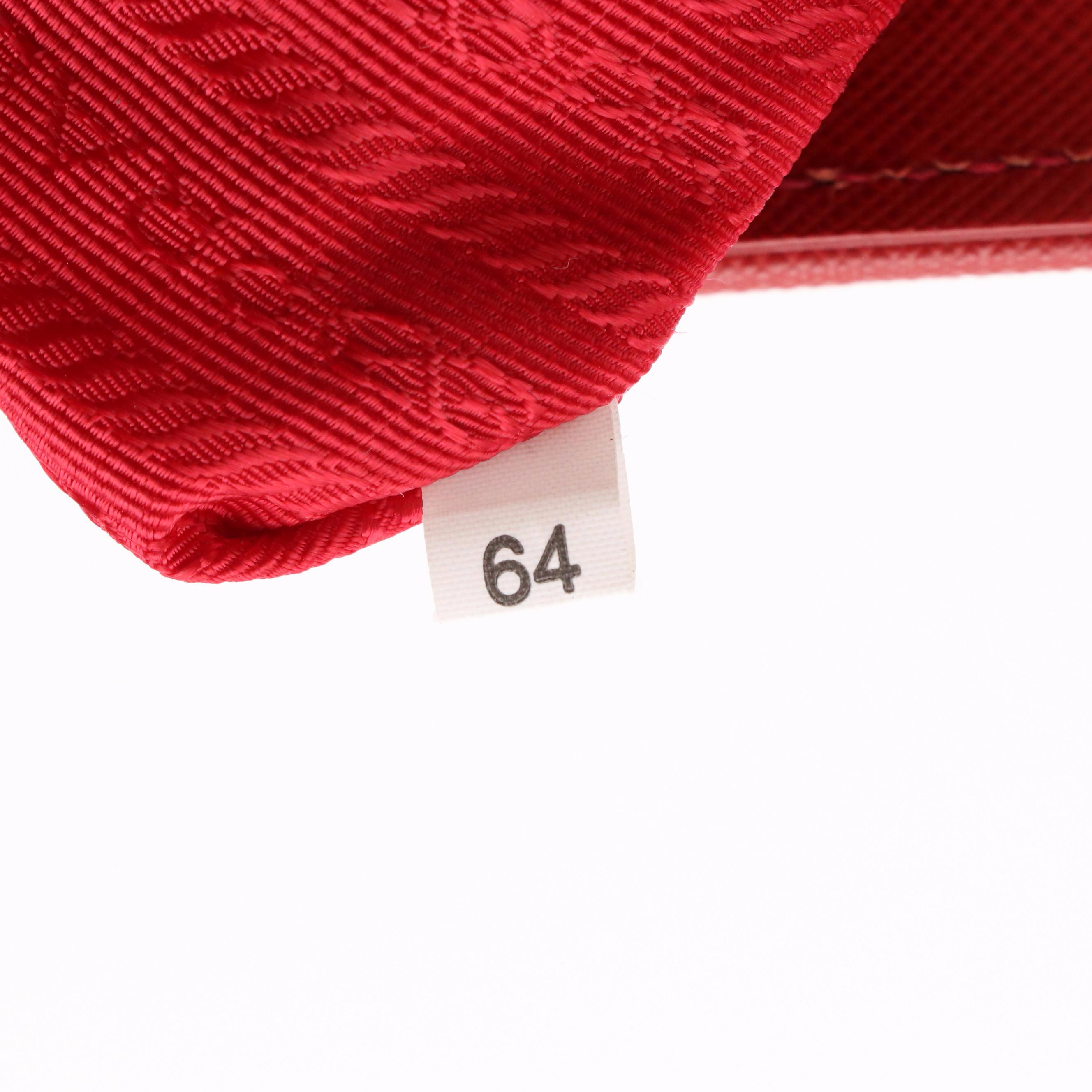 Prada Promenade Tote Bag in Fuoco Saffiano Leather