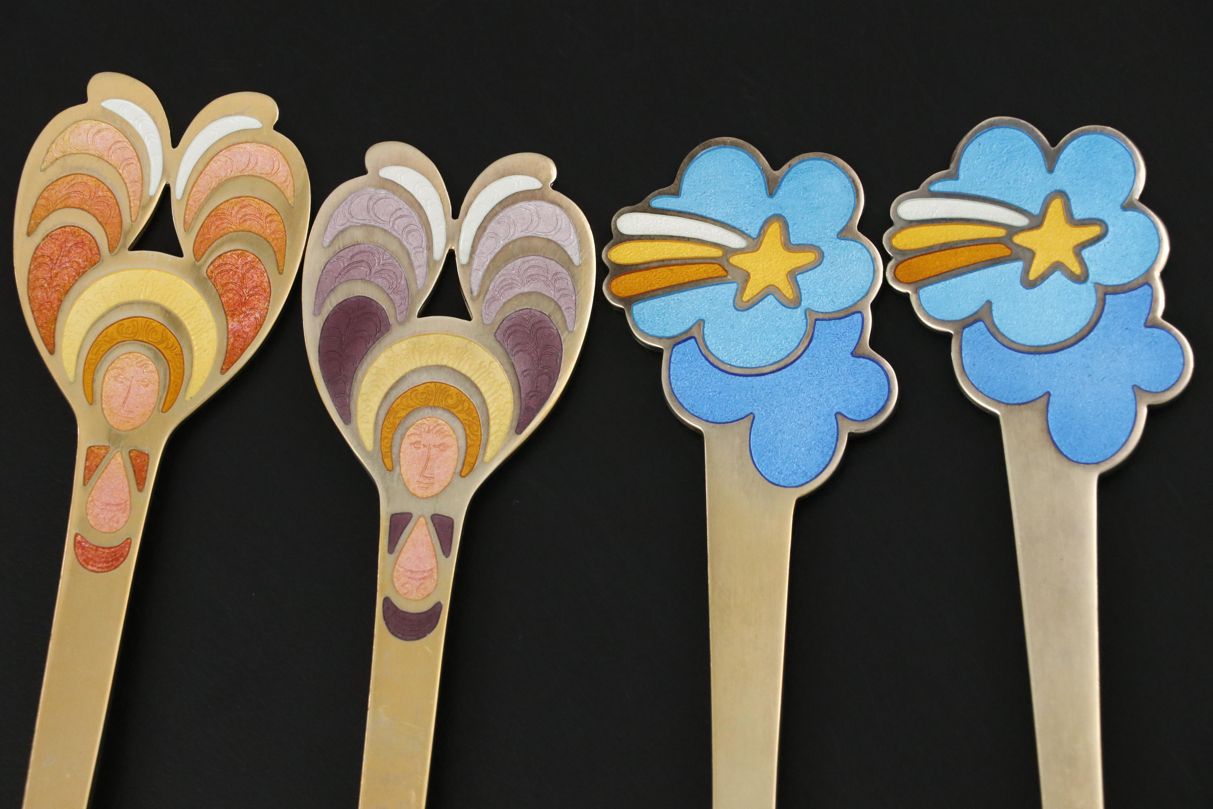 A. Michelsen "Christmas Spoon" "Shooting Star" and "Herald" Sterling Flatware