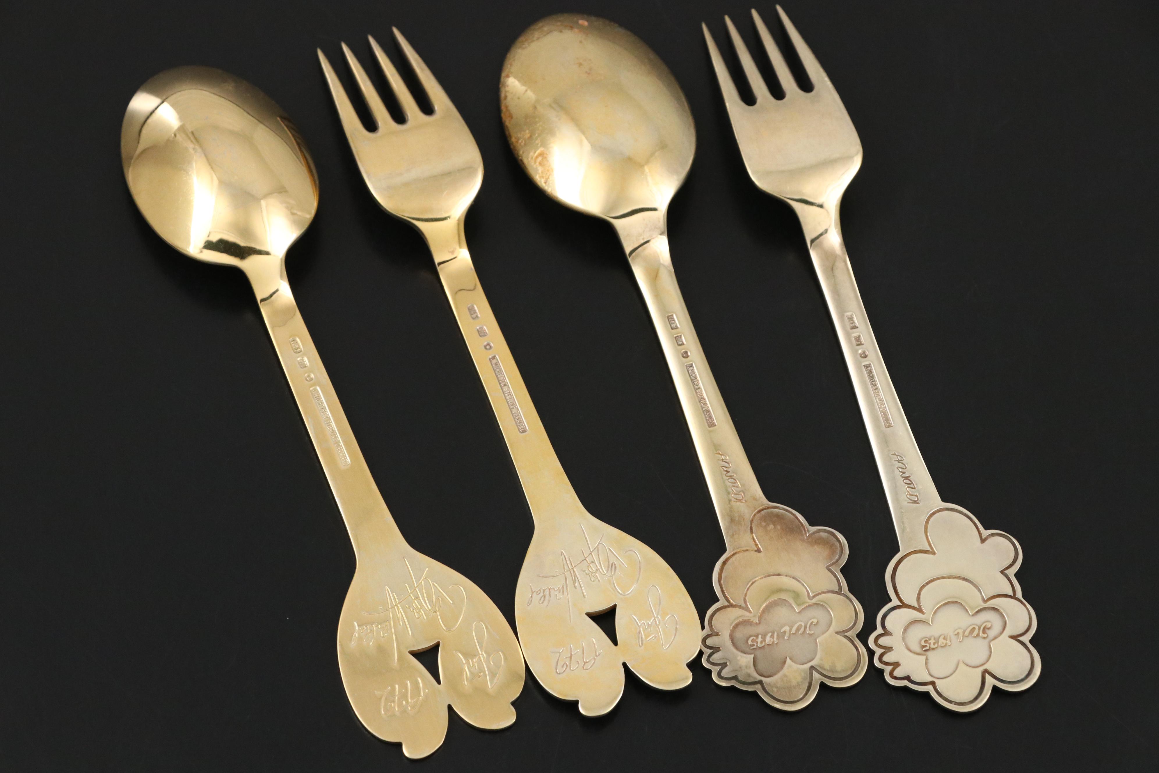 A. Michelsen "Christmas Spoon" "Shooting Star" and "Herald" Sterling Flatware